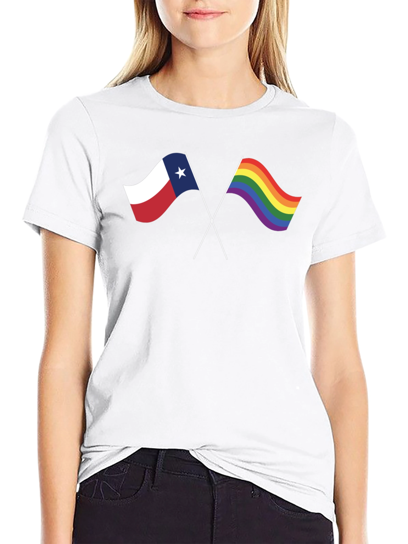 Texas Pride T-Shirt - Waving Flags