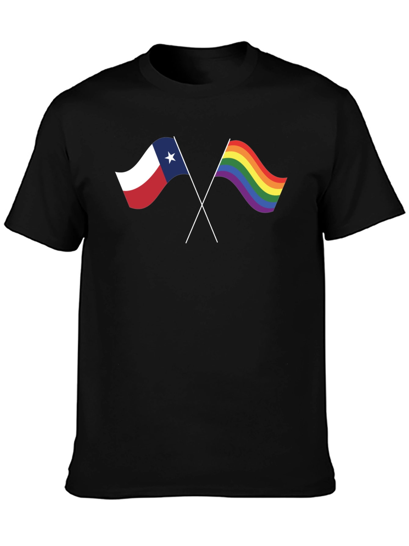 Texas Pride T-Shirt - Waving Flags
