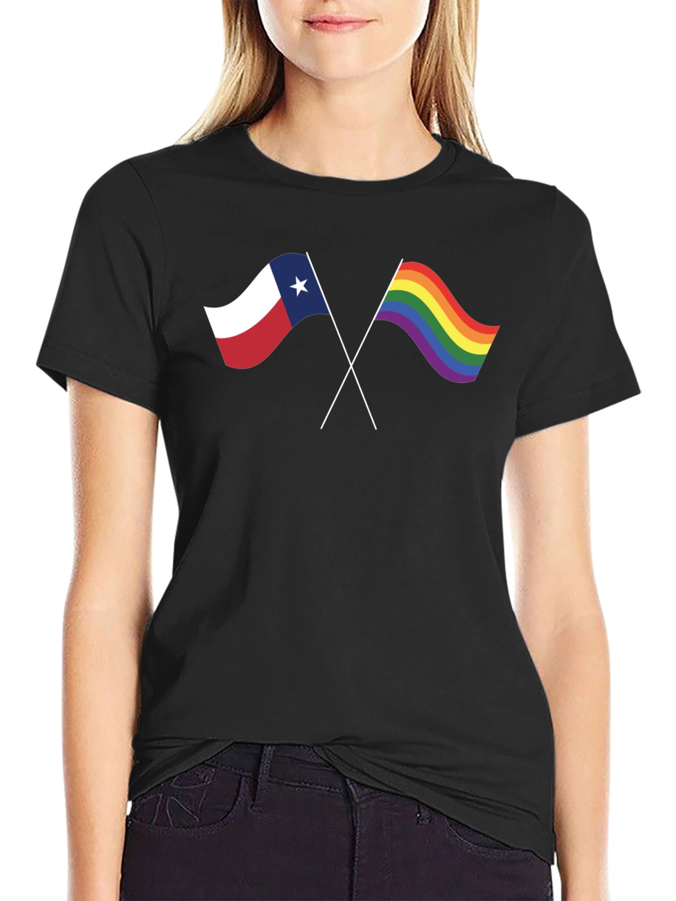 Texas Pride T-Shirt - Waving Flags