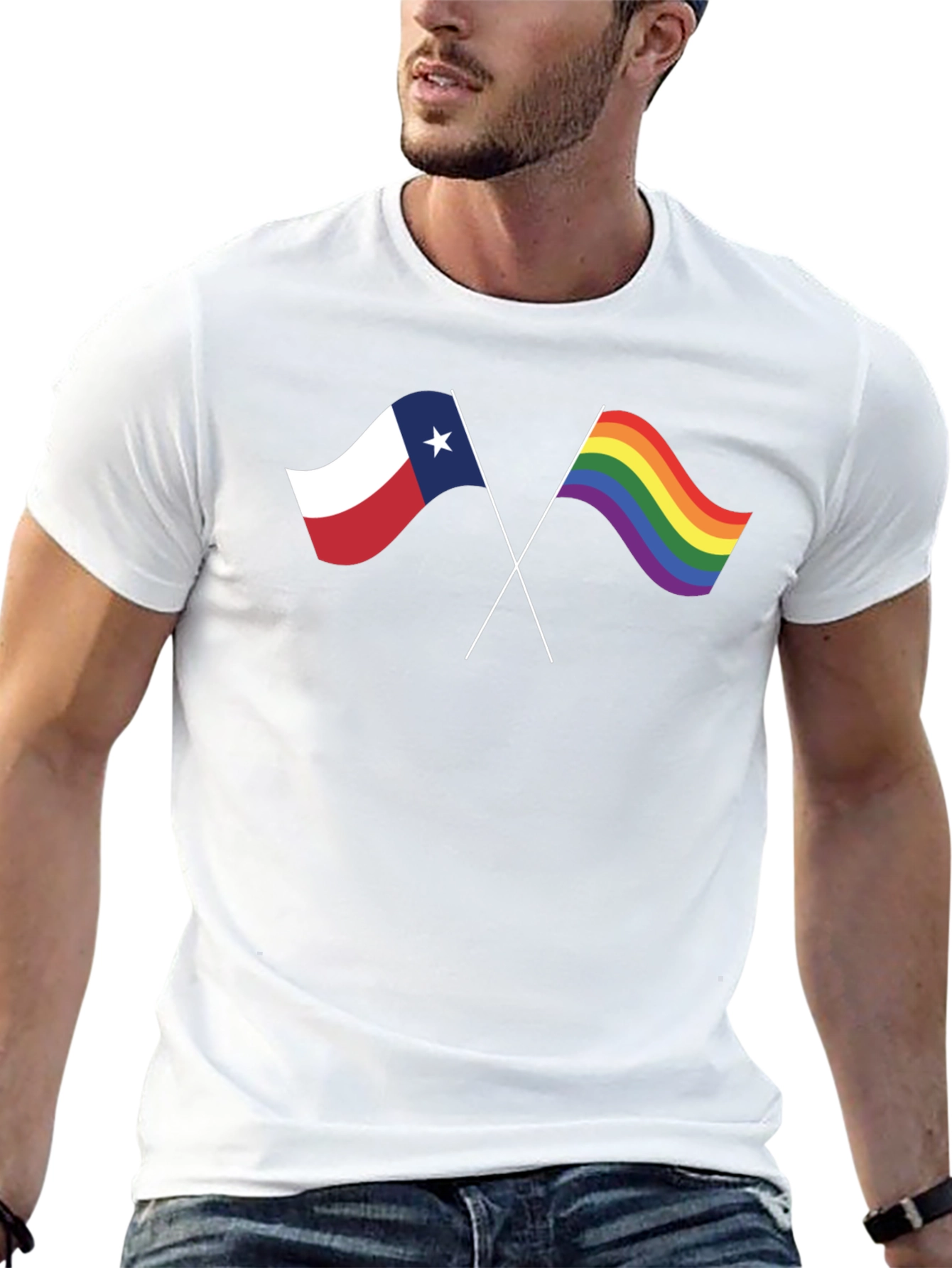Texas Pride T-Shirt - Waving Flags