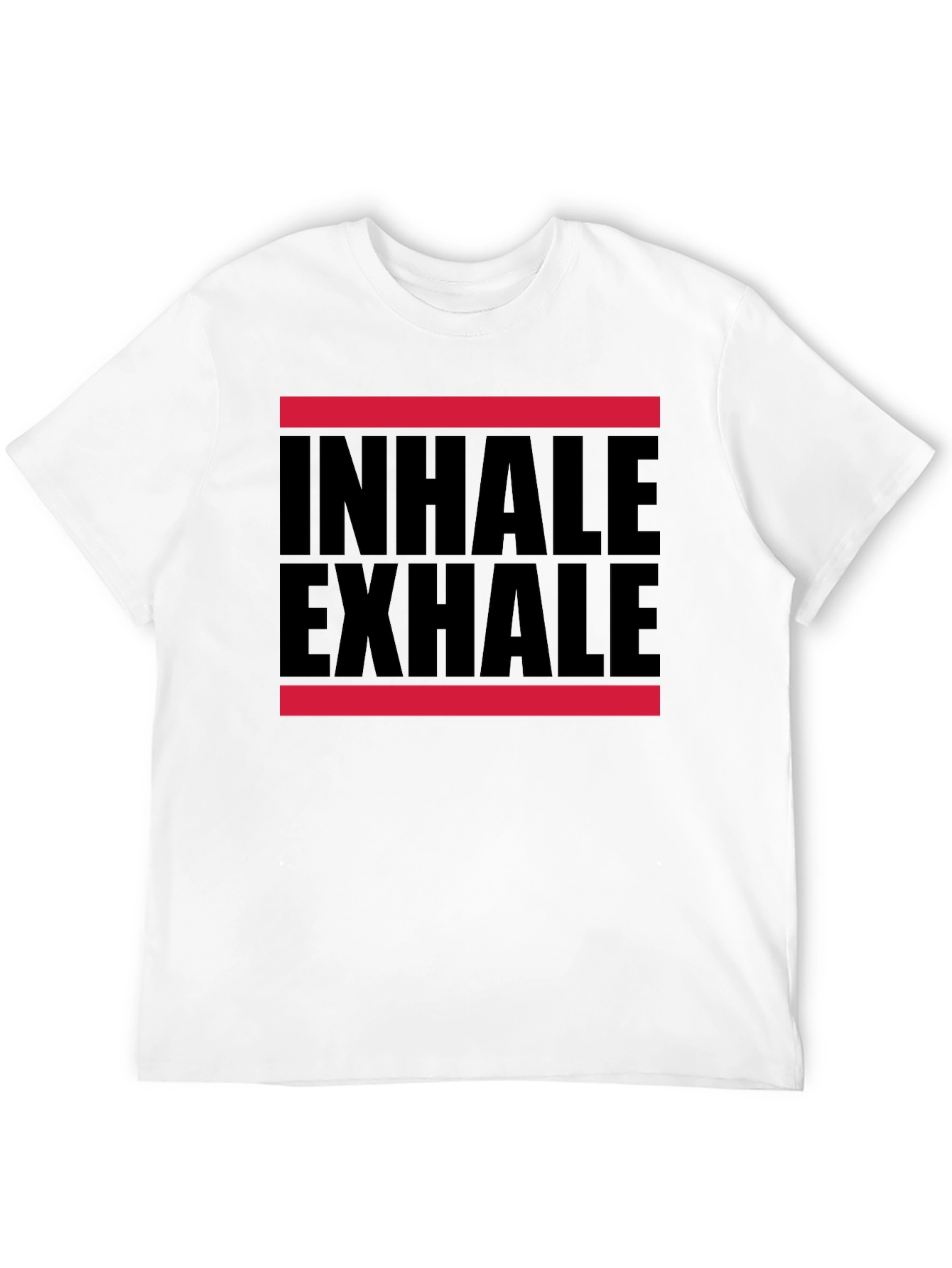 Inhale Exhale Graphic T-Shirt - Black