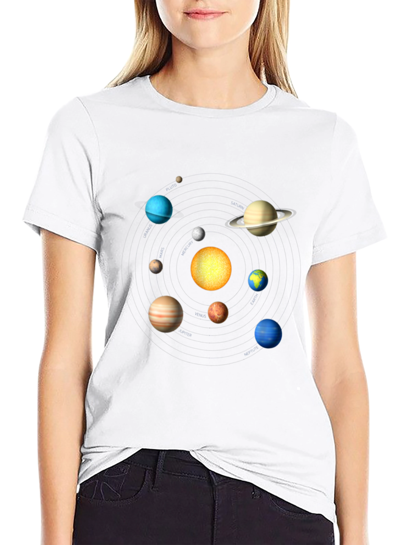 Planets Graphic T-Shirt - Space Enthusiast Tee