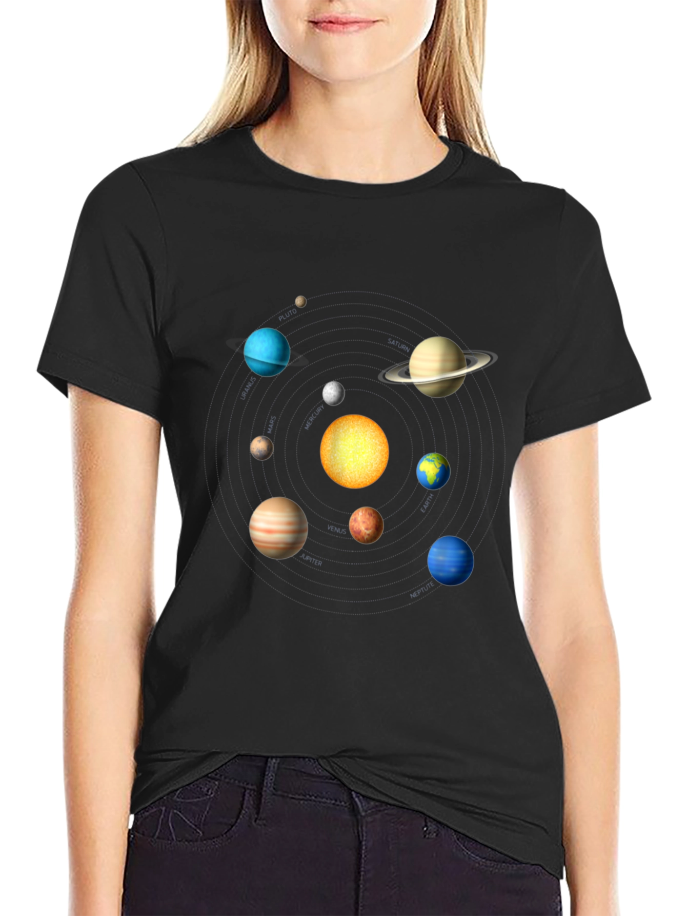 Planets Graphic T-Shirt - Space Enthusiast Tee