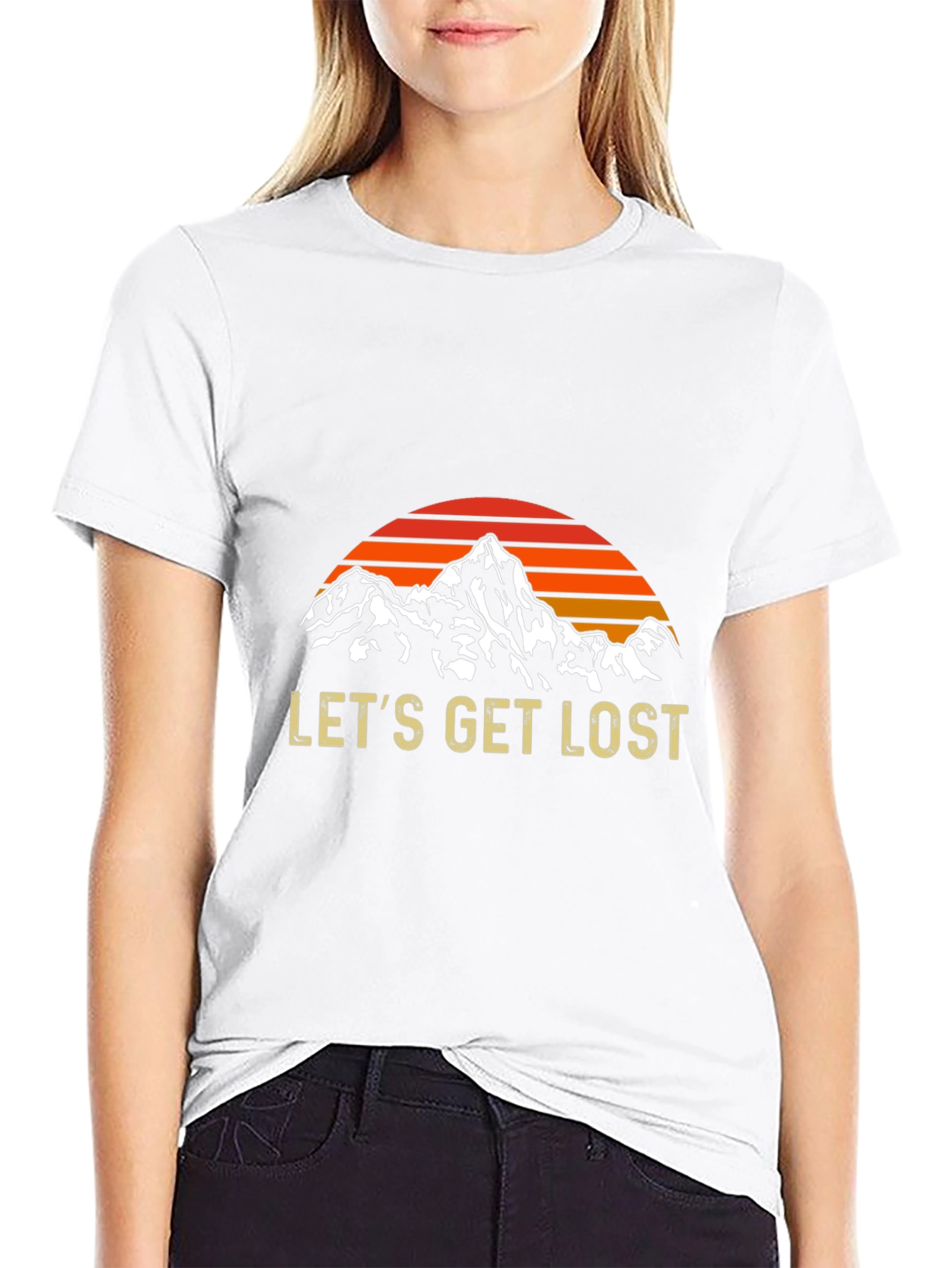 Lets Get Lost Mountain Graphic Tee
