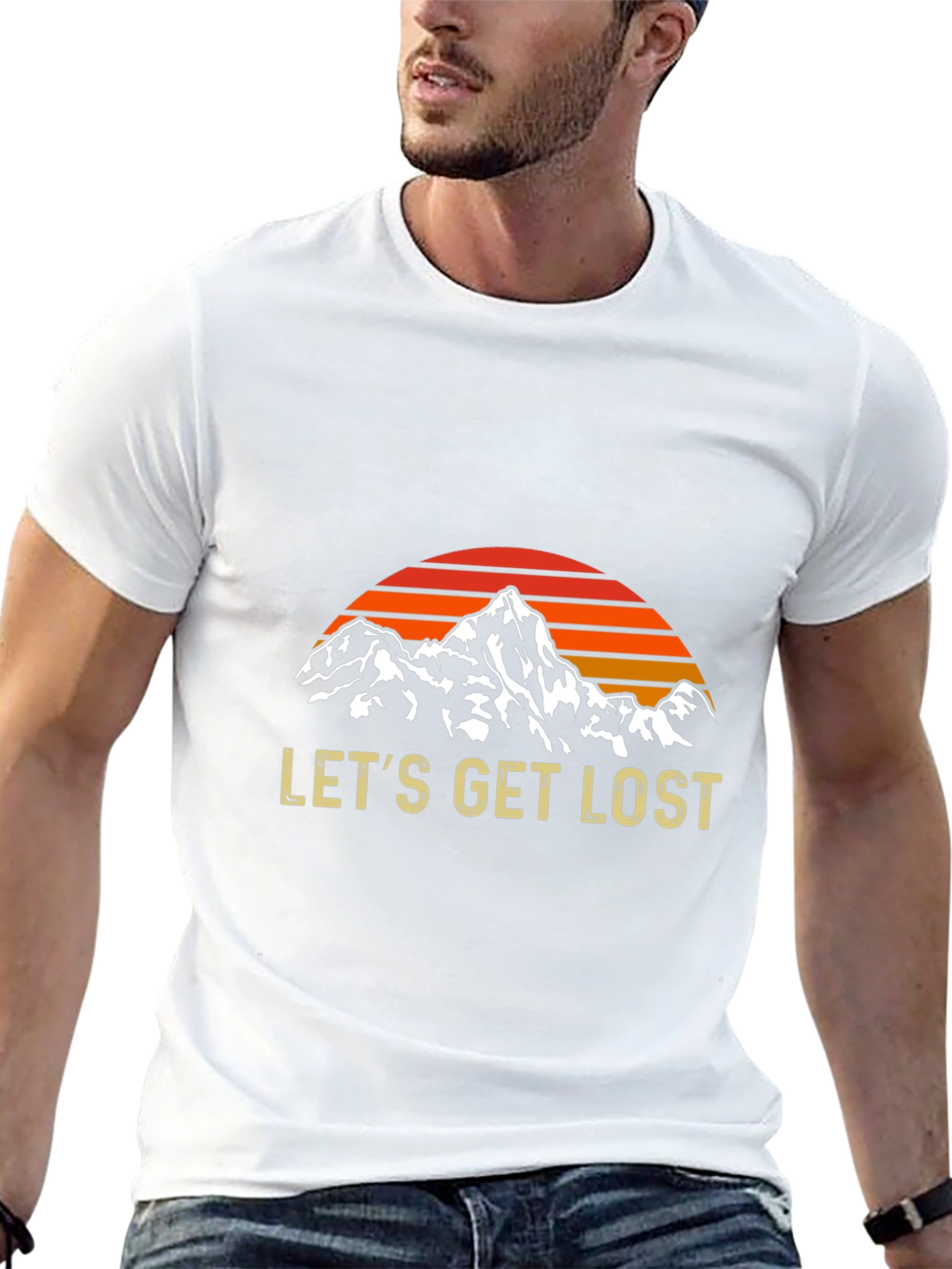 Lets Get Lost Mountain Graphic Tee