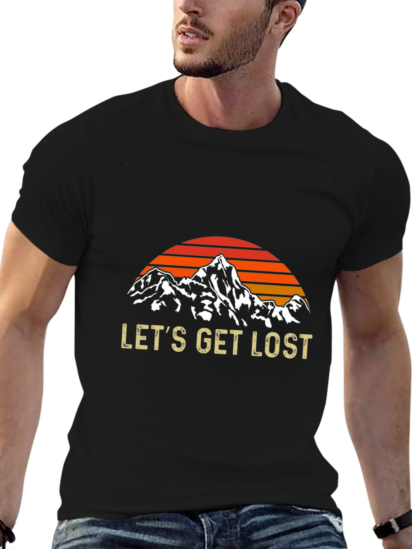 Lets Get Lost Mountain Graphic Tee