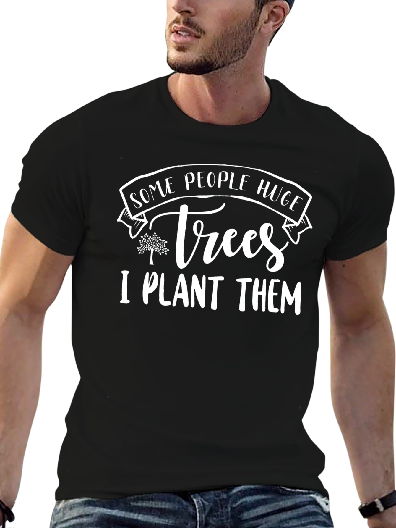 Plant Trees Graphic Tee - Mens Funny T-Shirt