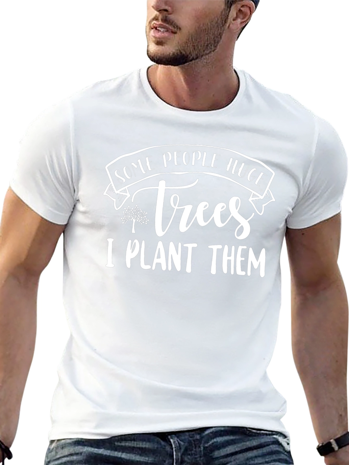 Plant Trees Graphic Tee - Mens Funny T-Shirt