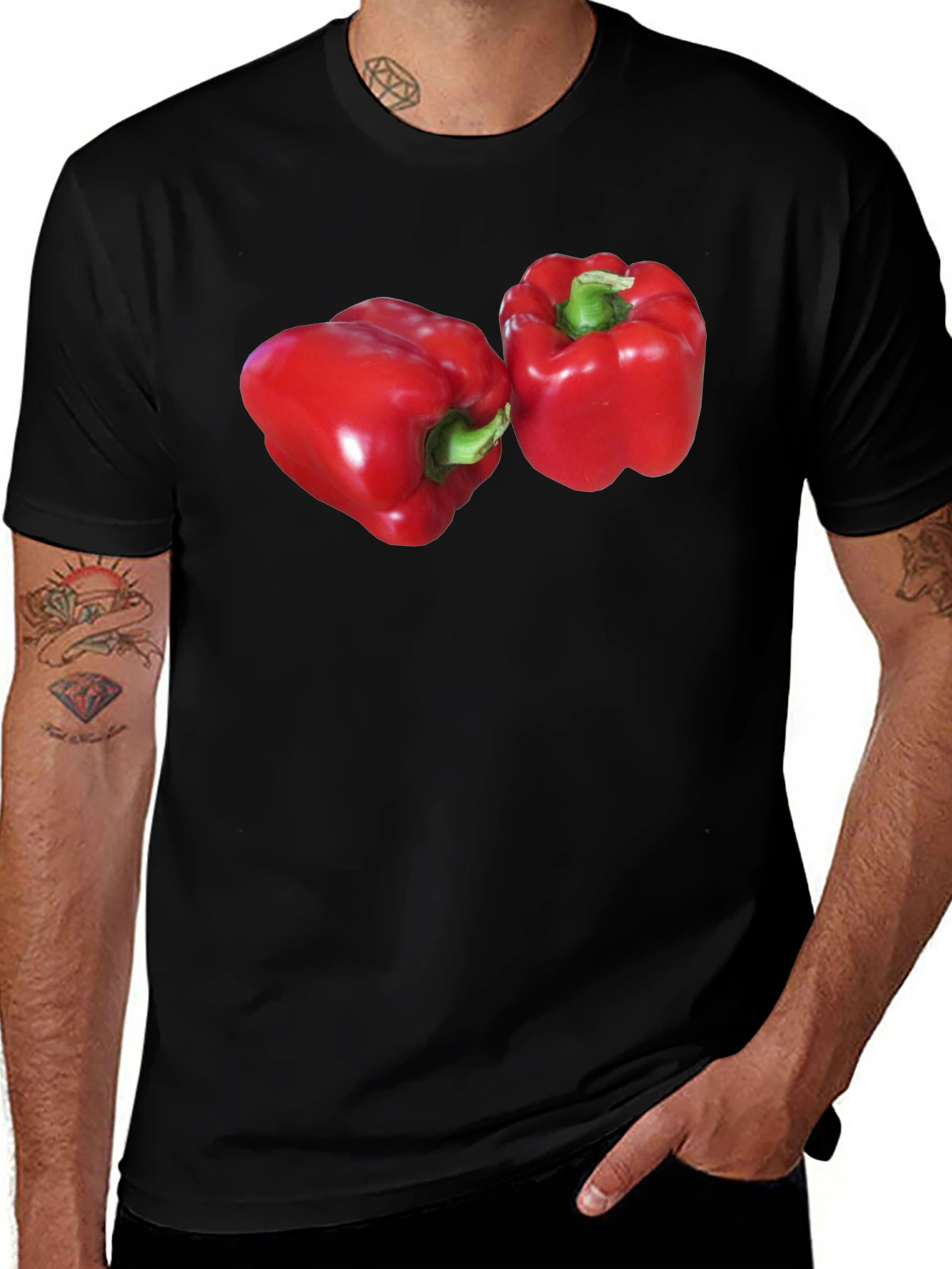 Red Pepper Graphic T-Shirt - Bold Vegetable Print