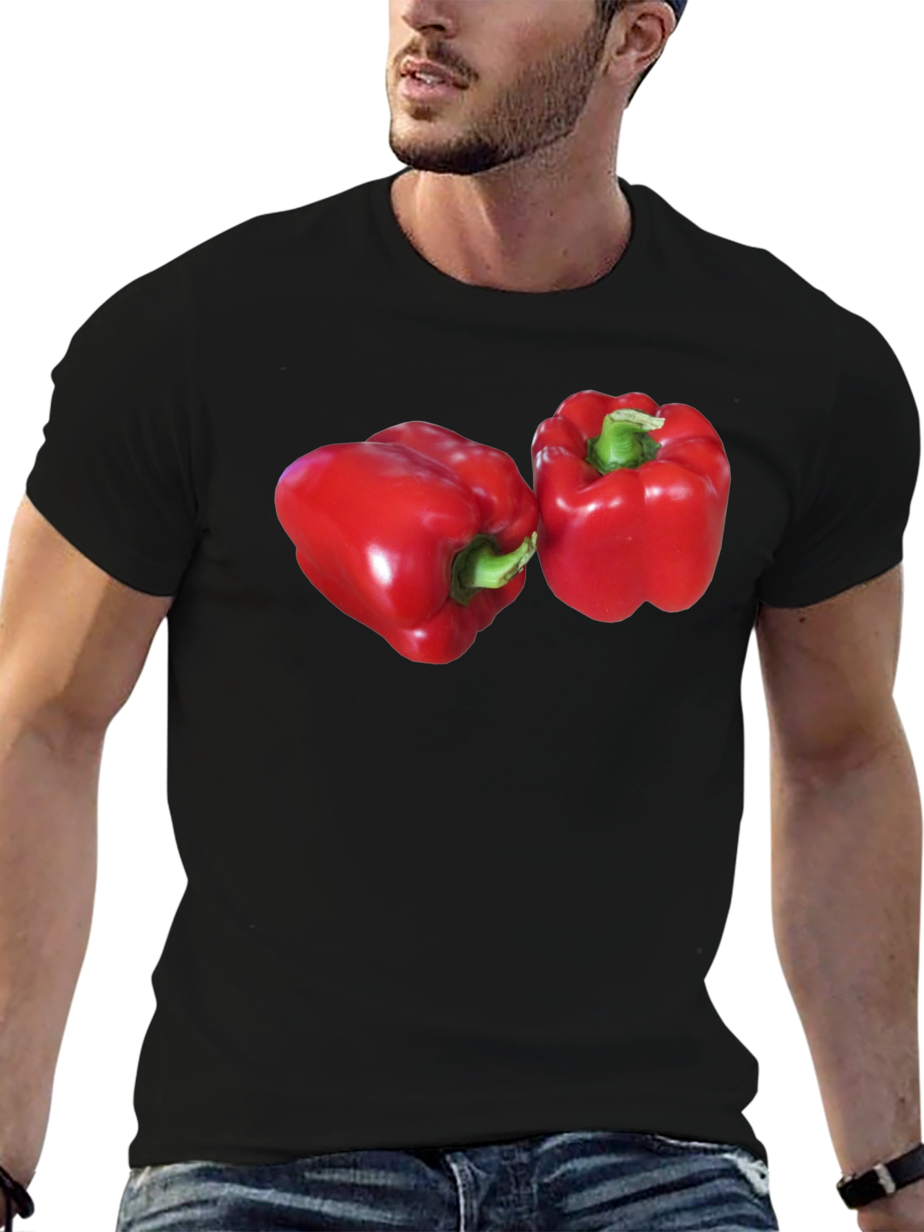 Red Pepper Graphic T-Shirt - Bold Vegetable Print