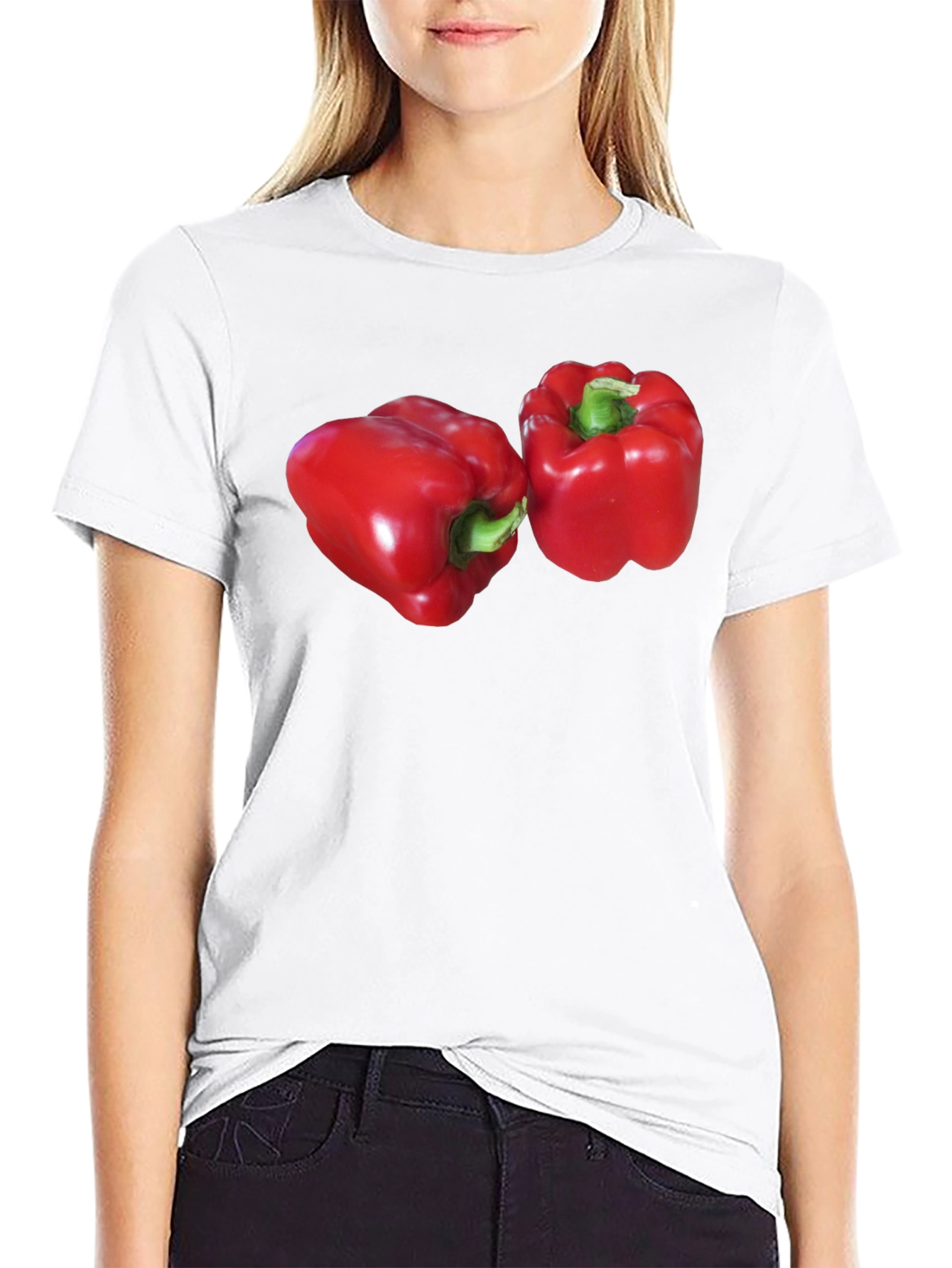Red Pepper Graphic T-Shirt - Bold Vegetable Print