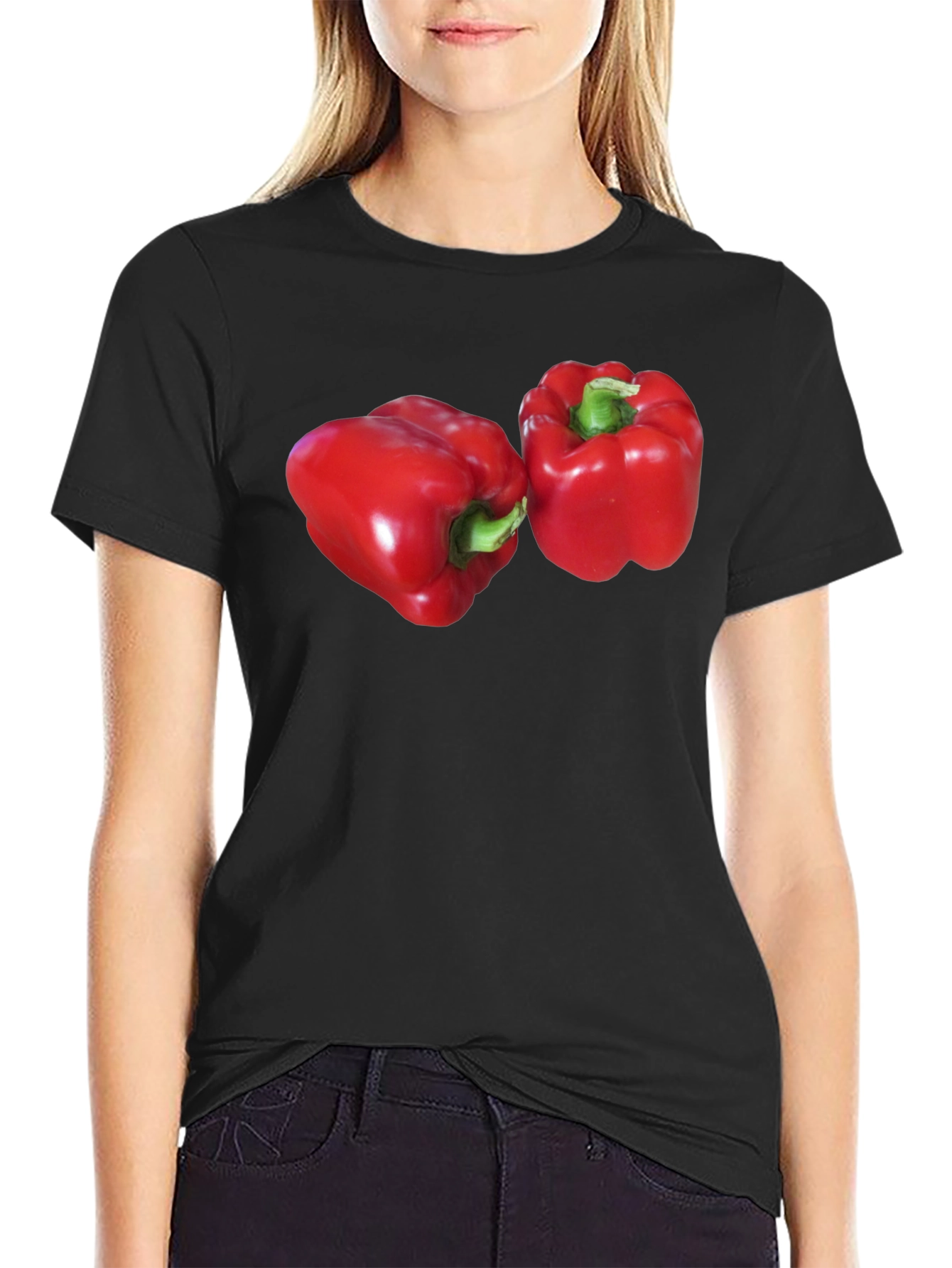 Red Pepper Graphic T-Shirt - Bold Vegetable Print