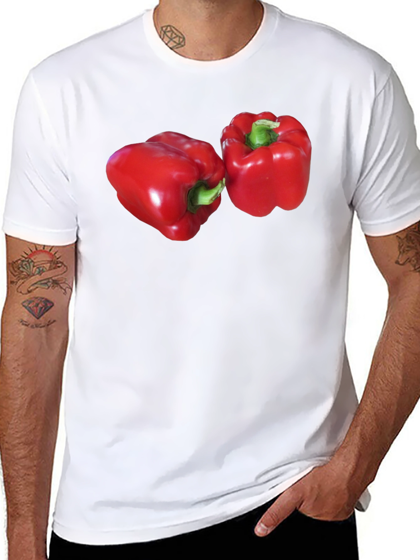 Red Pepper Graphic T-Shirt - Bold Vegetable Print