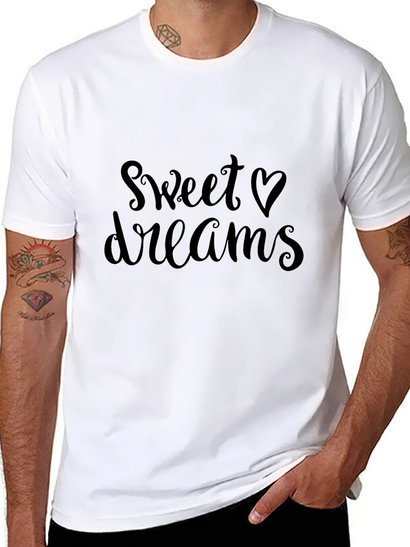 Sweet Dreams Black Graphic Tee - Stylish and Comfy