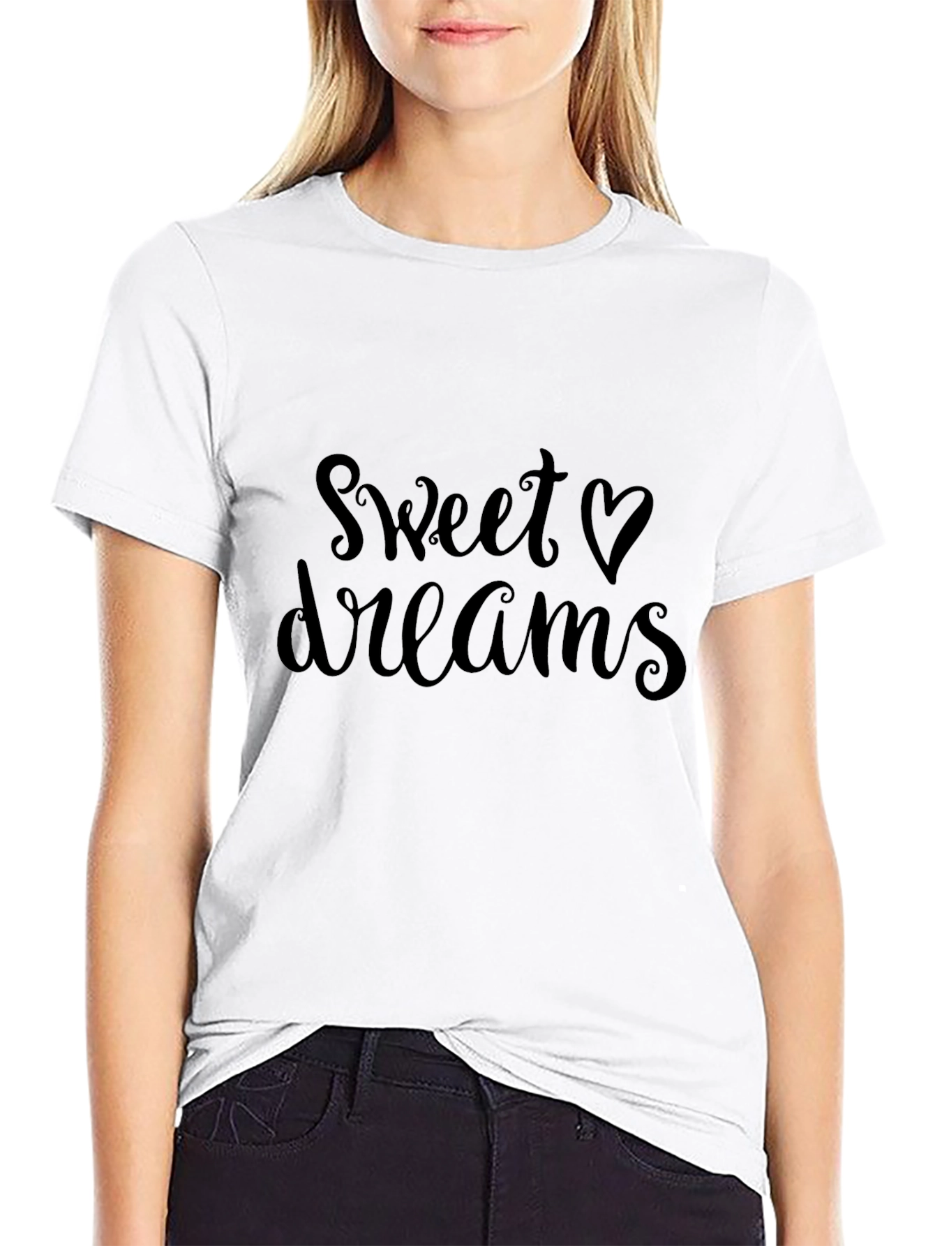 Sweet Dreams Black Graphic Tee - Stylish and Comfy