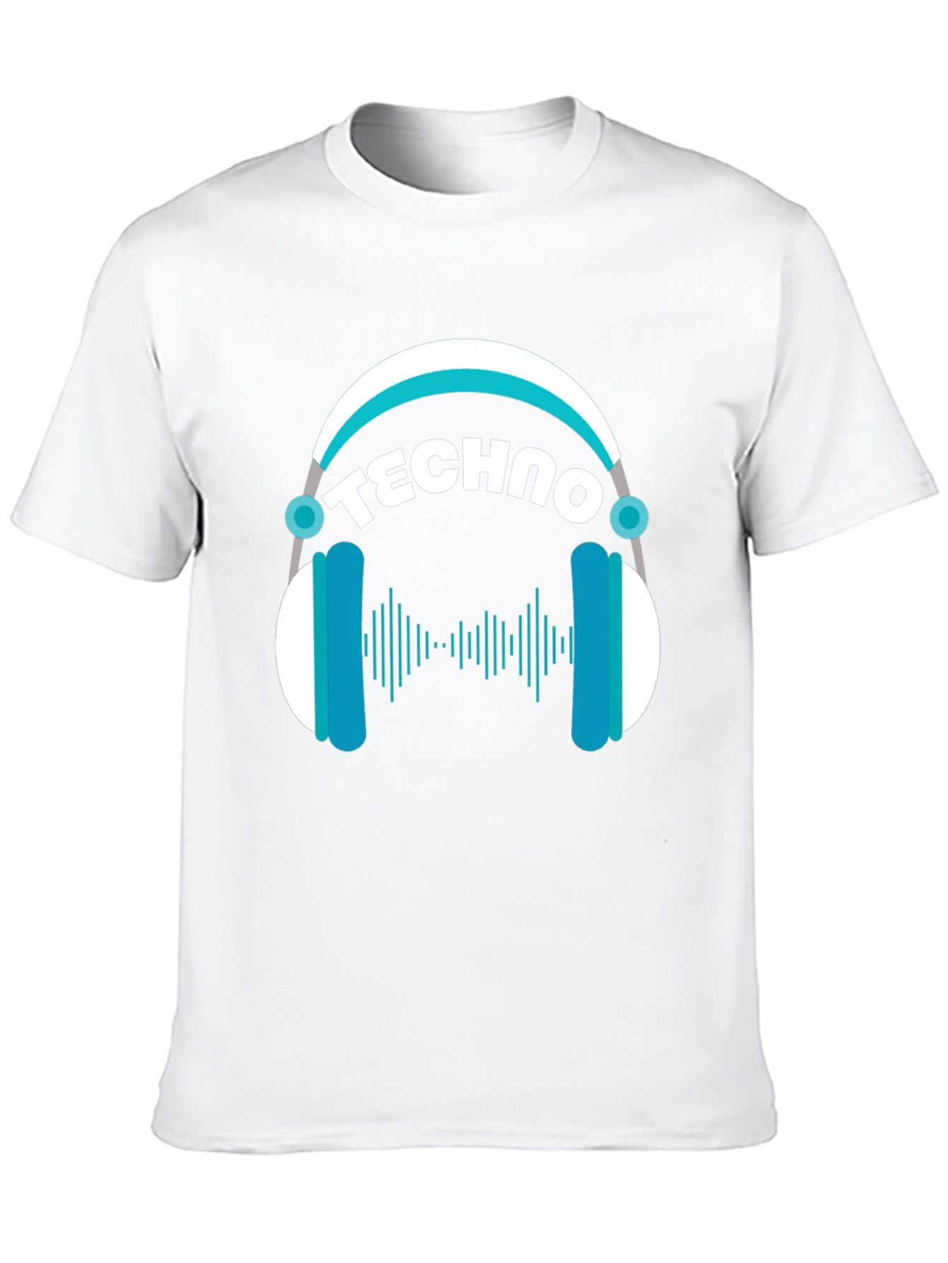 Techno Headphones Graphic T-Shirt