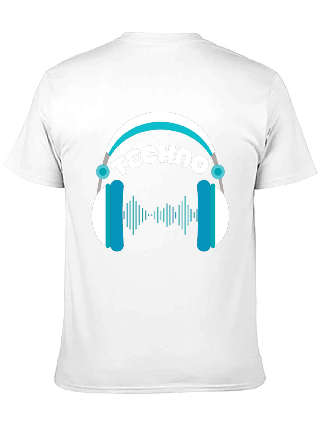 Techno Headphones Graphic T-Shirt