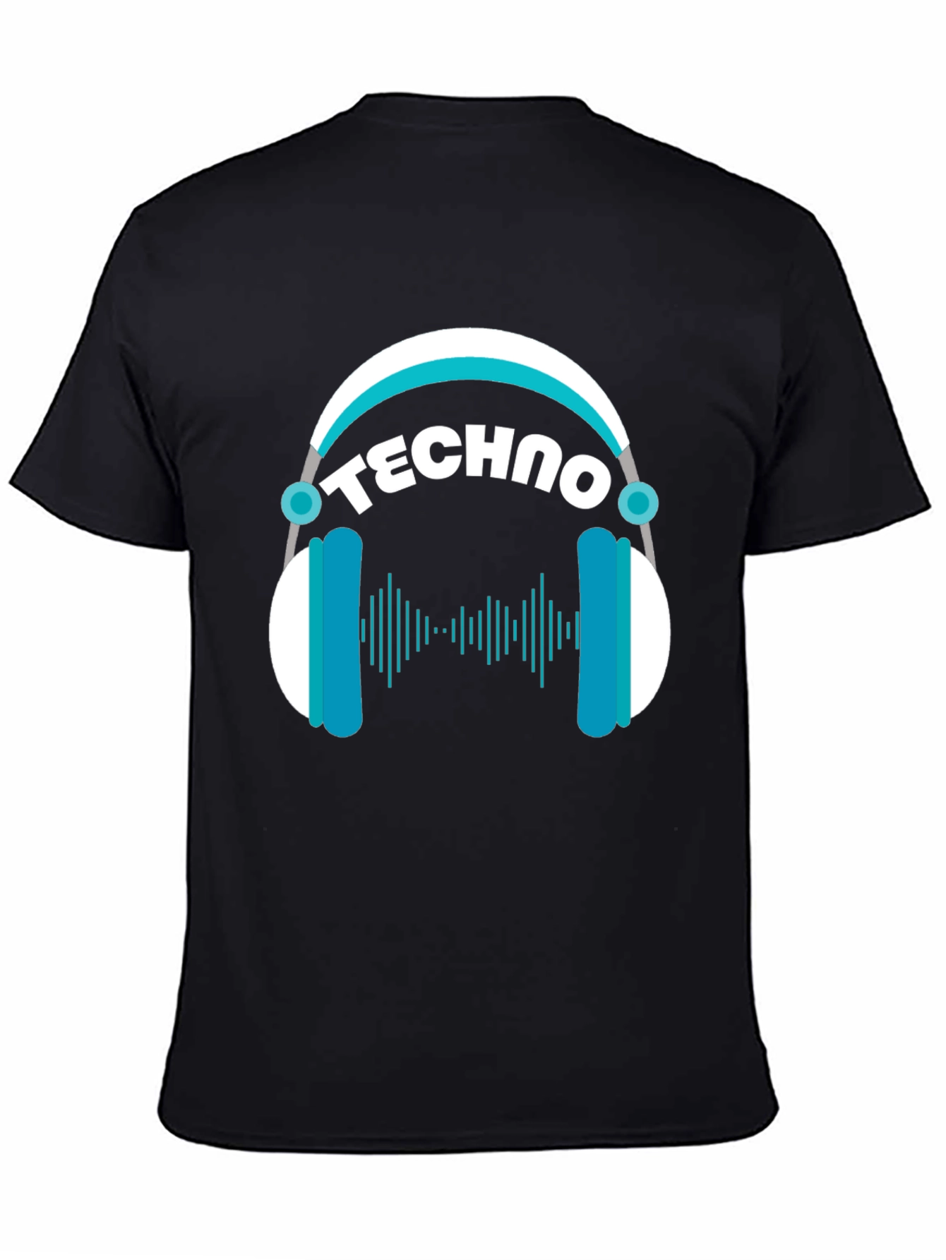 Techno Headphones Graphic T-Shirt