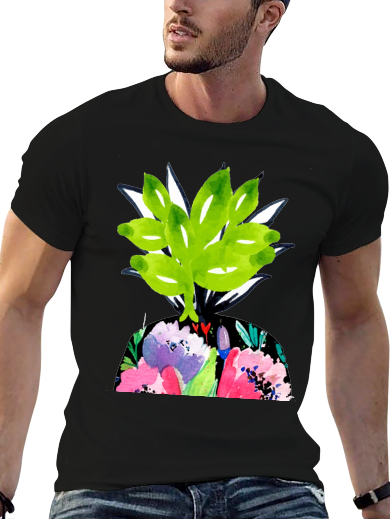 Floral T-Shirt - Abstract Art Tee