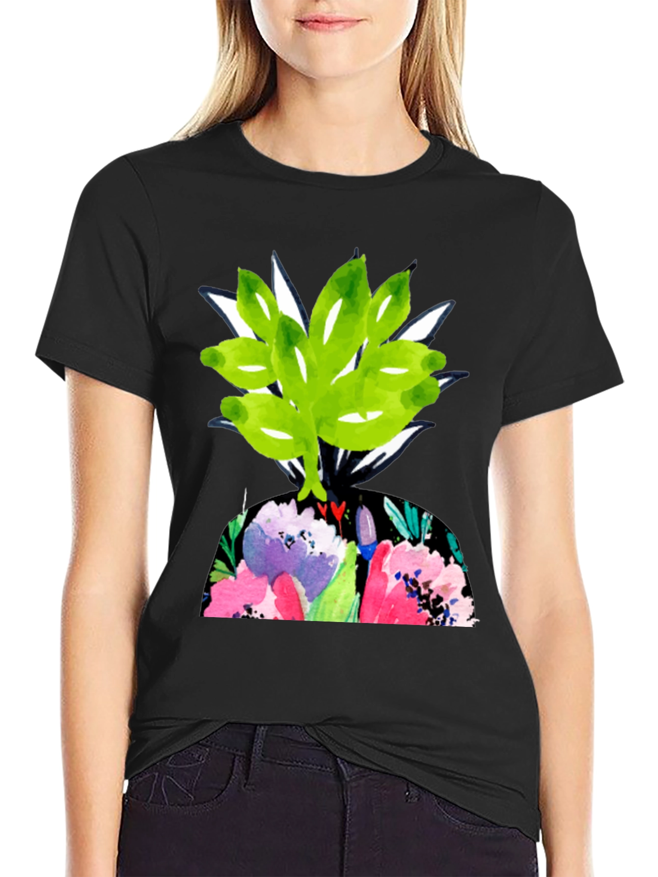 Floral T-Shirt - Abstract Art Tee