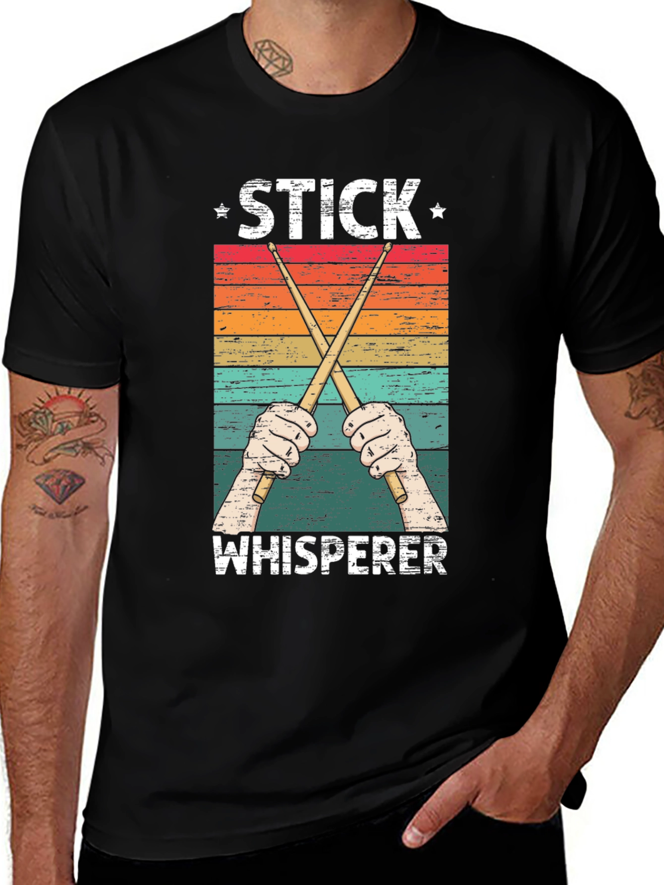 Stick Whisperer Drummer T-Shirt