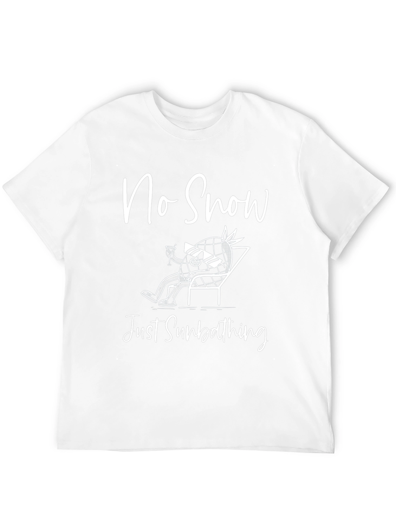 No Snow Just Sunbathing Graphic T-Shirt