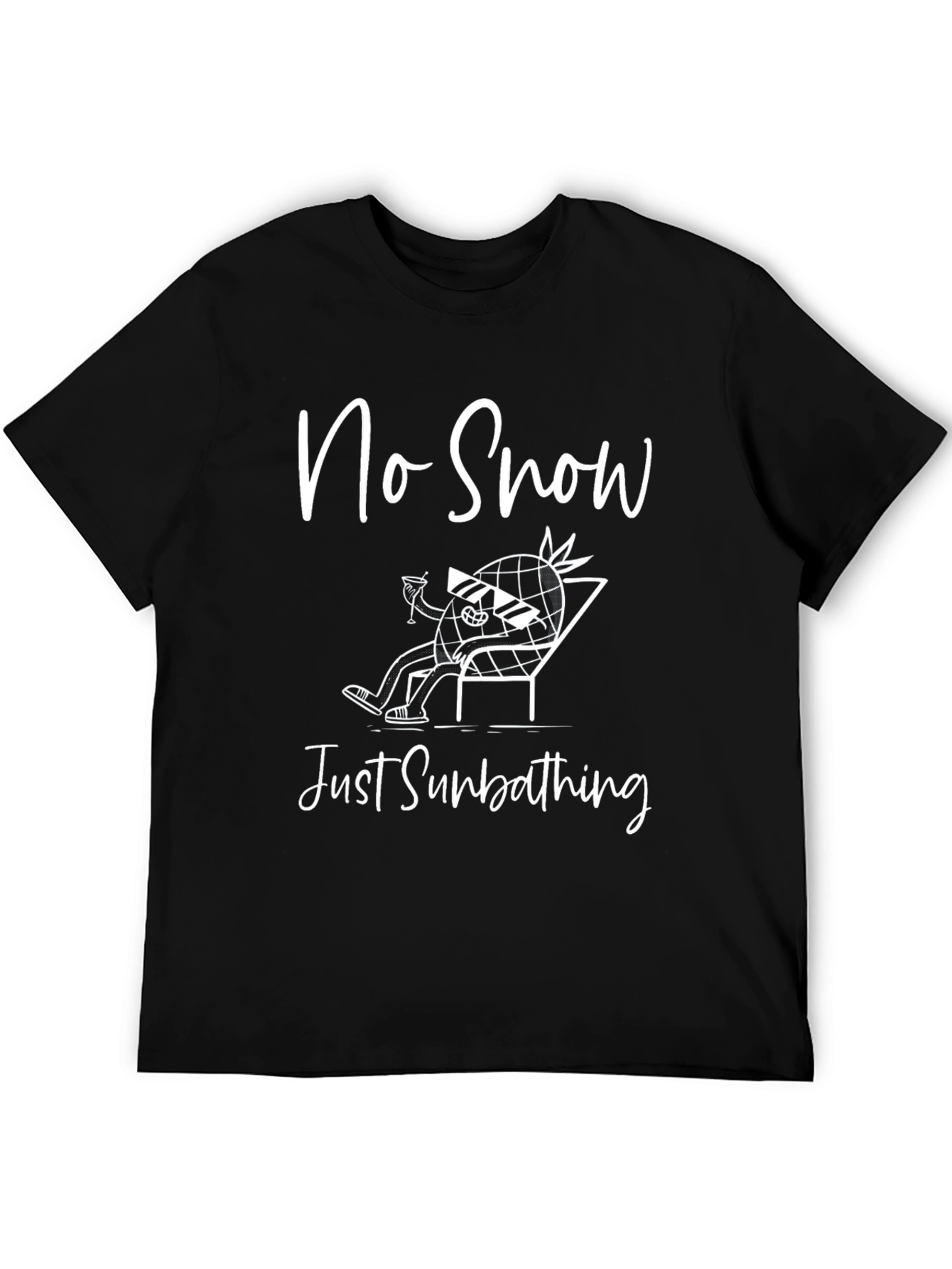 No Snow Just Sunbathing Graphic T-Shirt