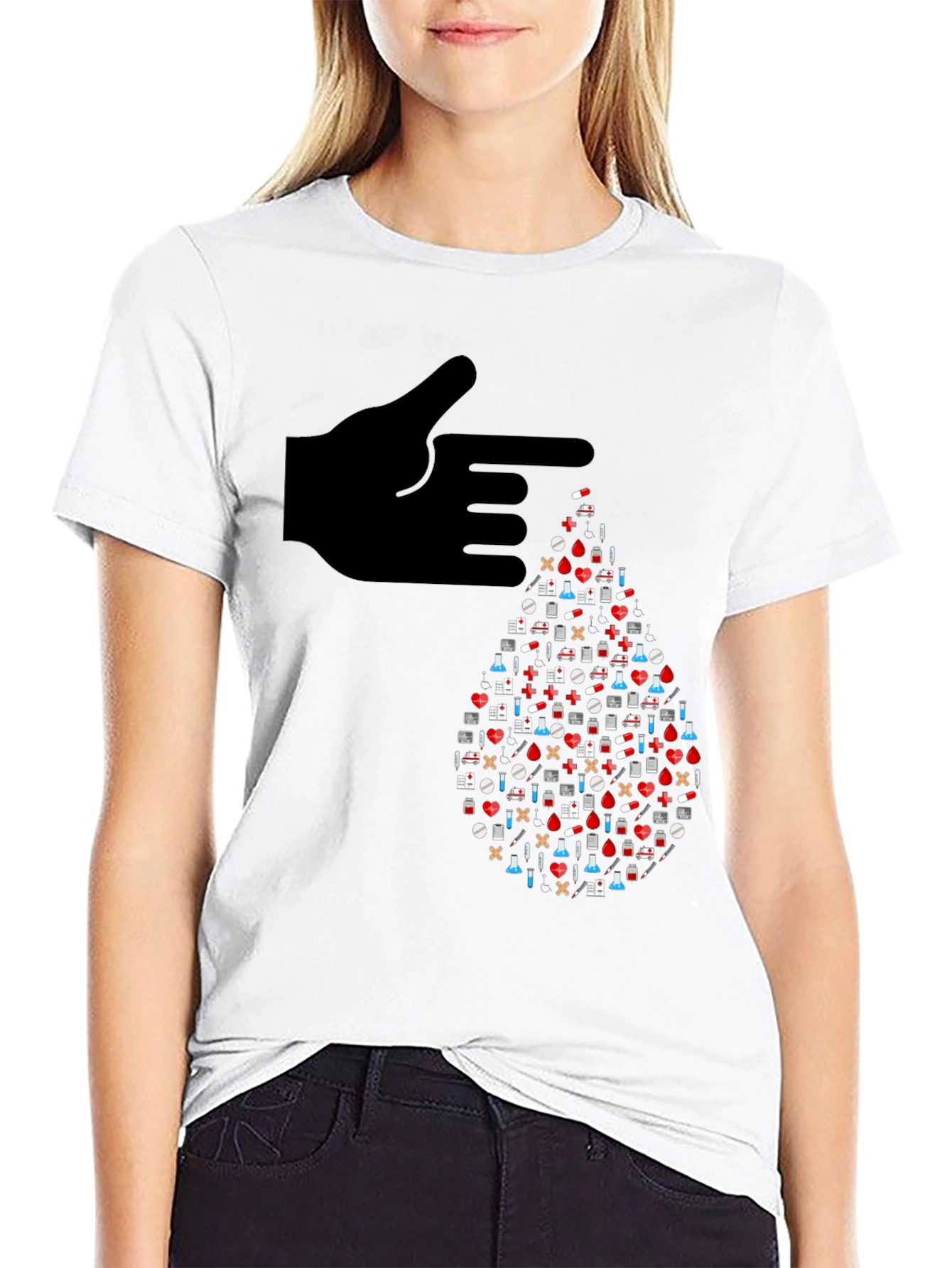 Healthcare Blood Drop T-Shirt