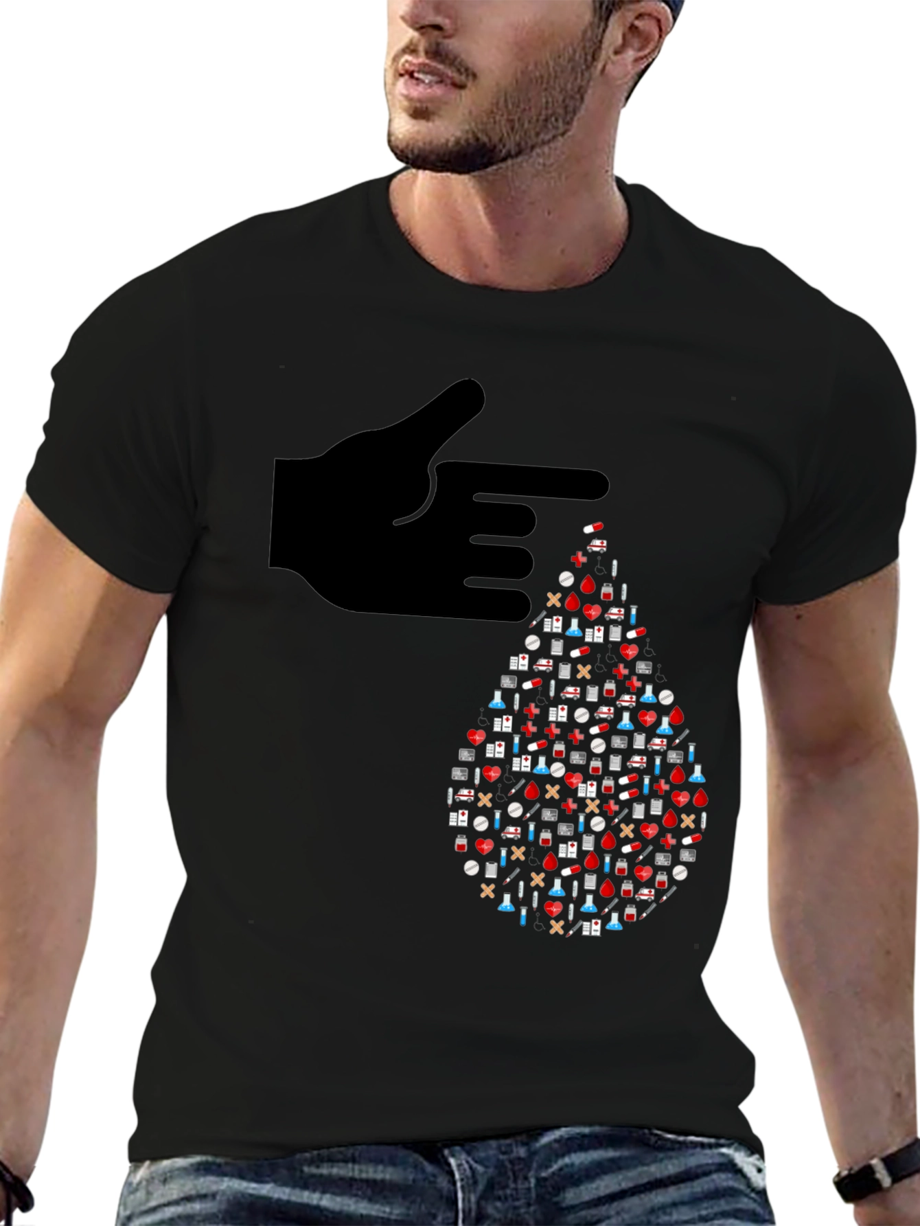 Healthcare Blood Drop T-Shirt