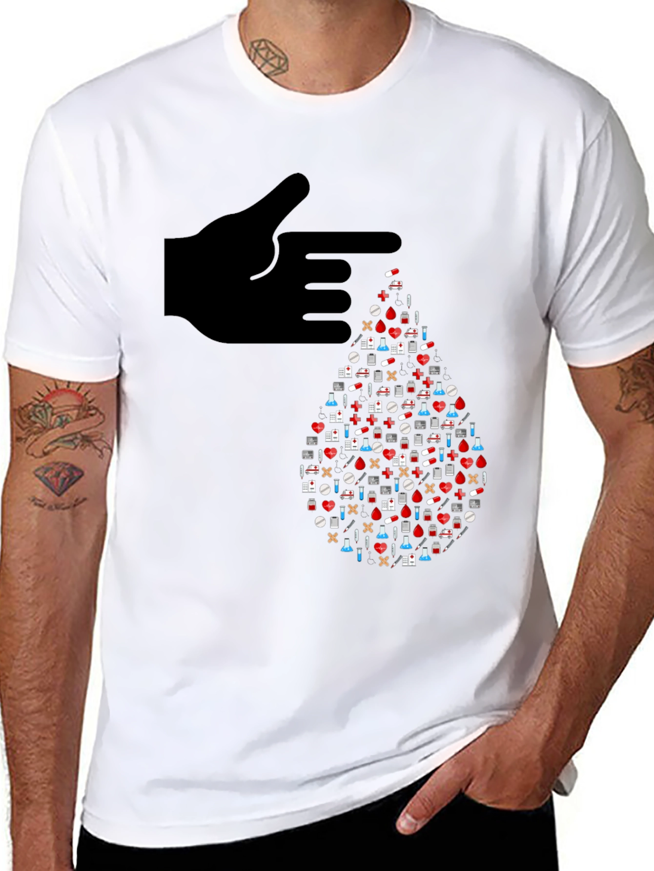 Healthcare Blood Drop T-Shirt