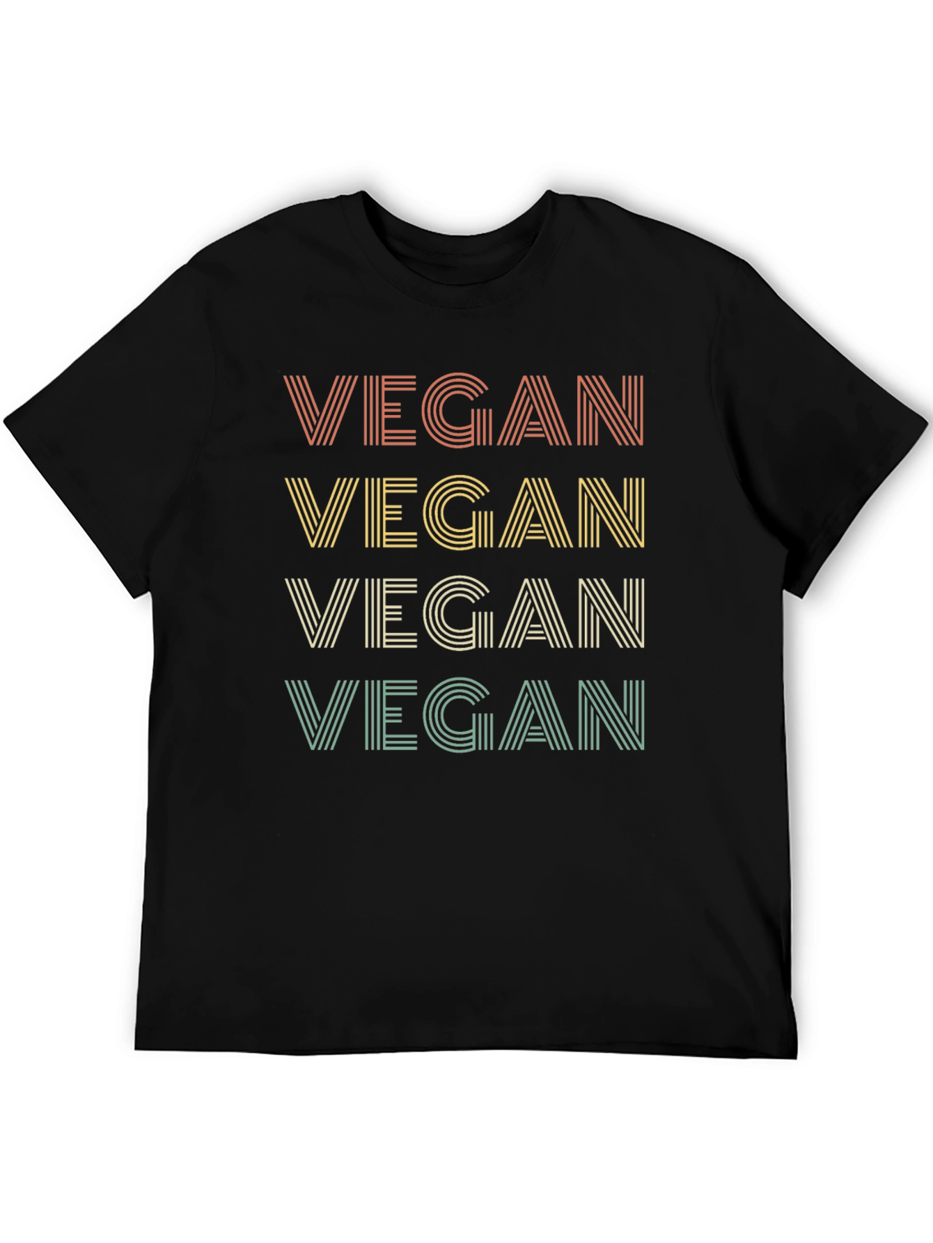 Vegan Retro Stripe T-Shirt
