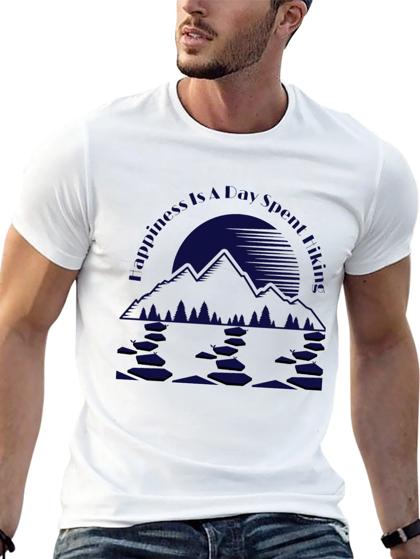 Mountain Hiking Graphic Tee - Nature Adventure Shirt