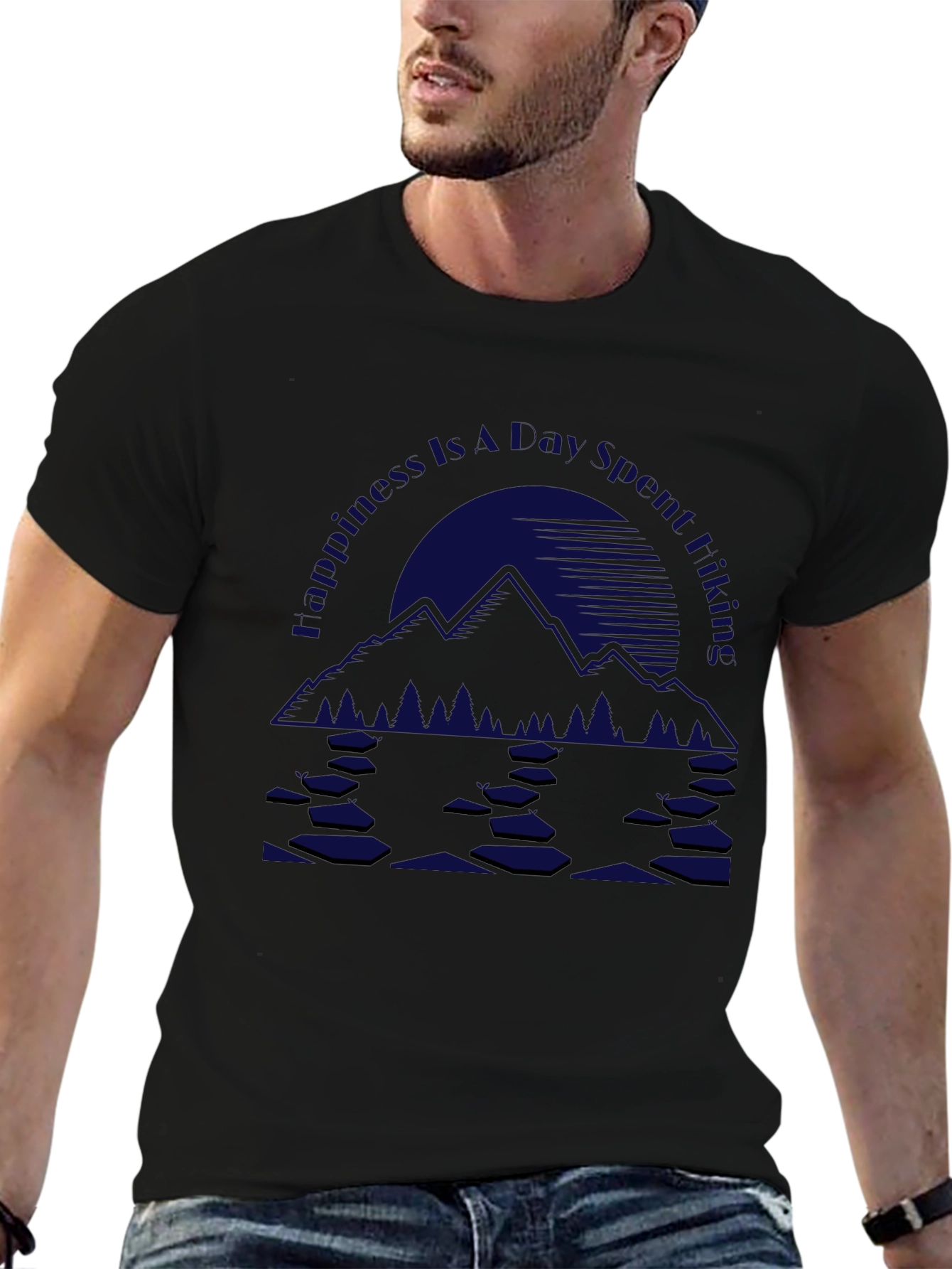 Mountain Hiking Graphic Tee - Nature Adventure Shirt