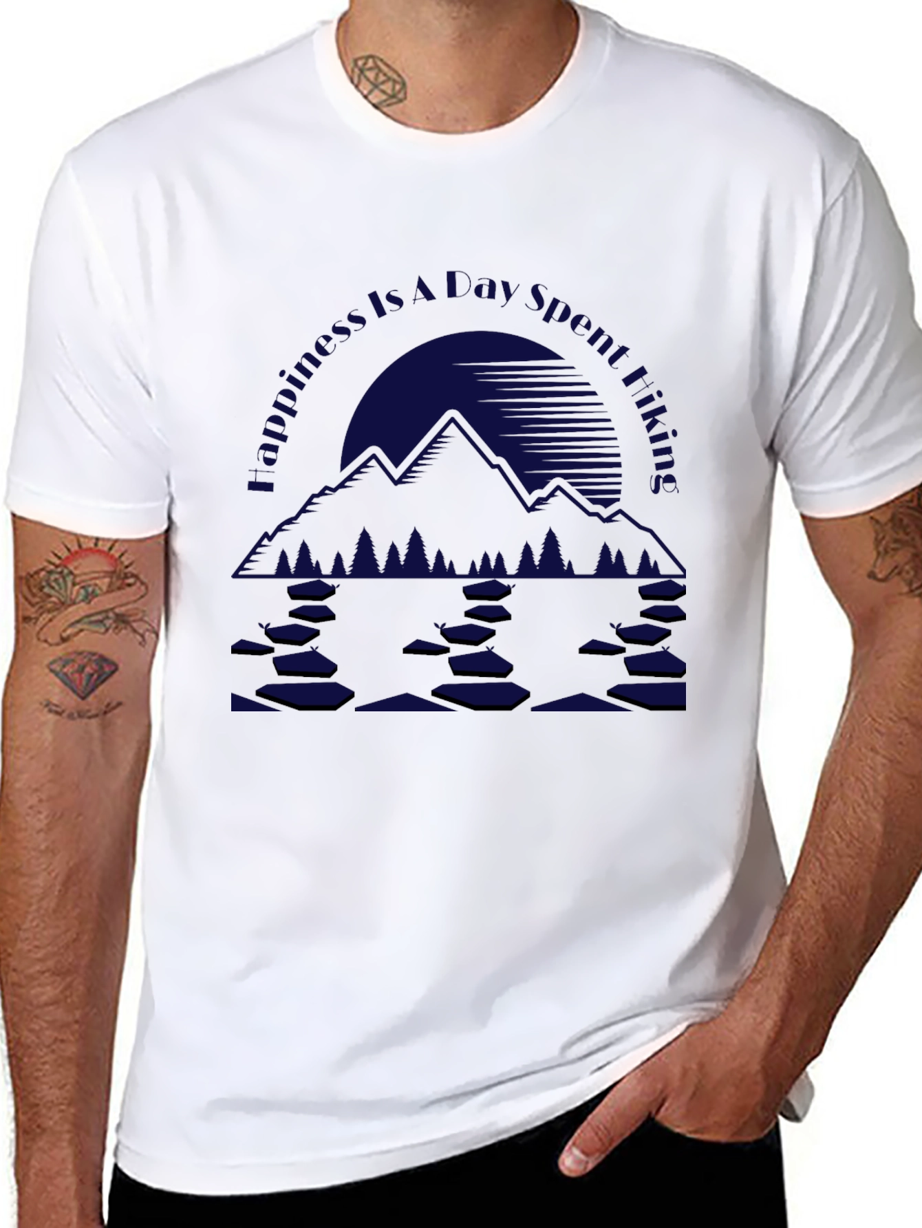 Mountain Hiking Graphic Tee - Nature Adventure Shirt