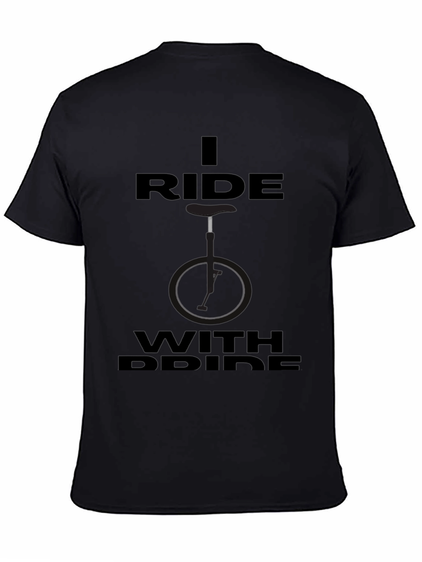 I Ride With Pride Black T-Shirt