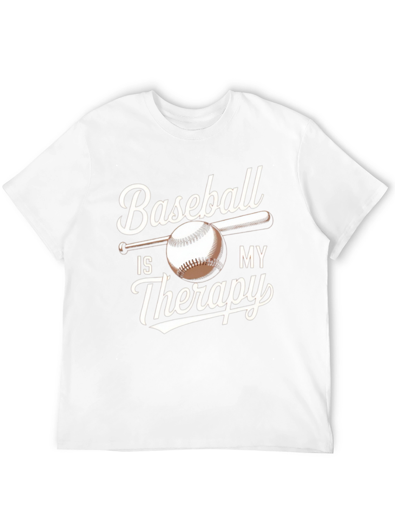 Baseball Is My Therapy T-Shirt | Black Tee