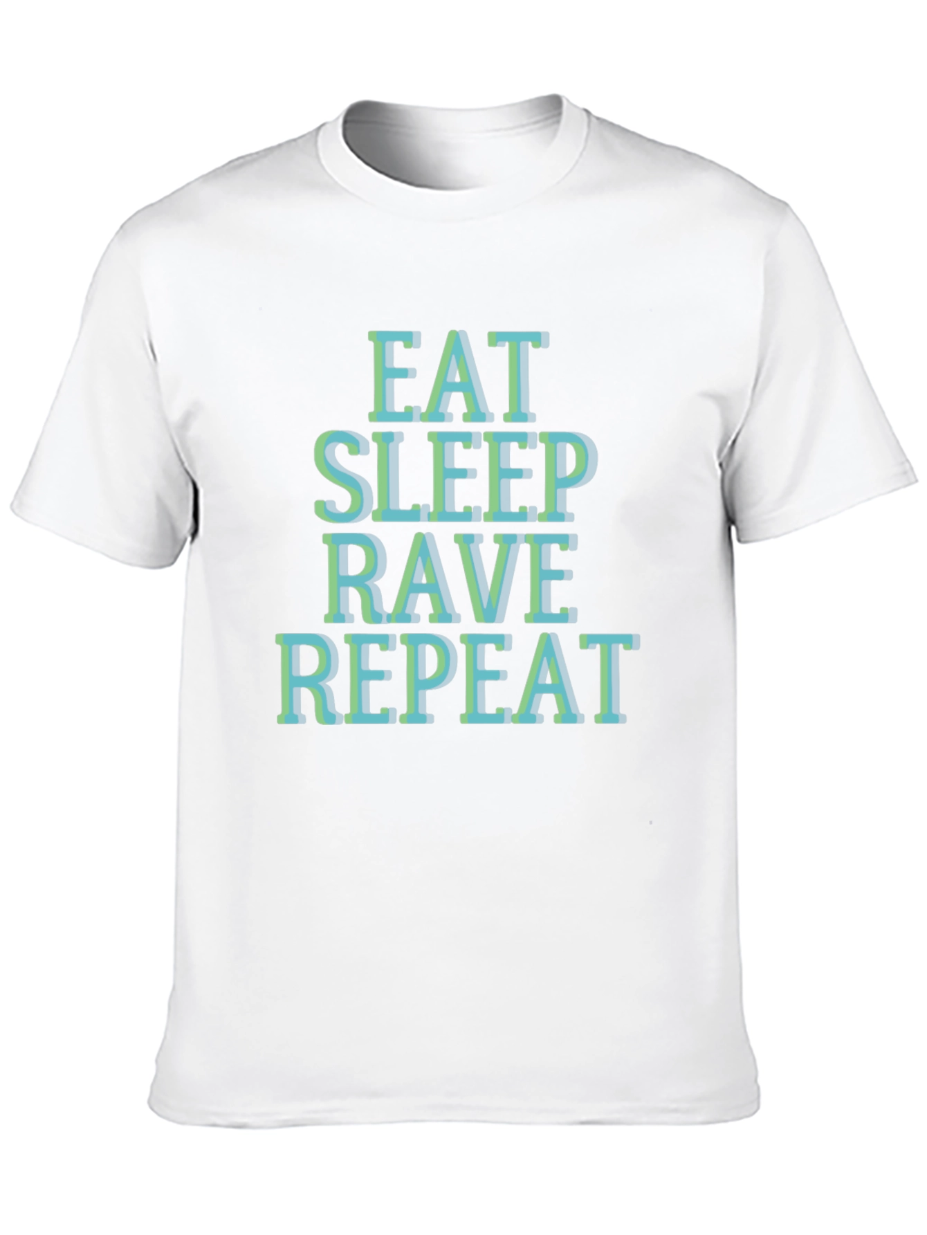 Eat Sleep Rave Repeat T-Shirt - Black Graphic Tee