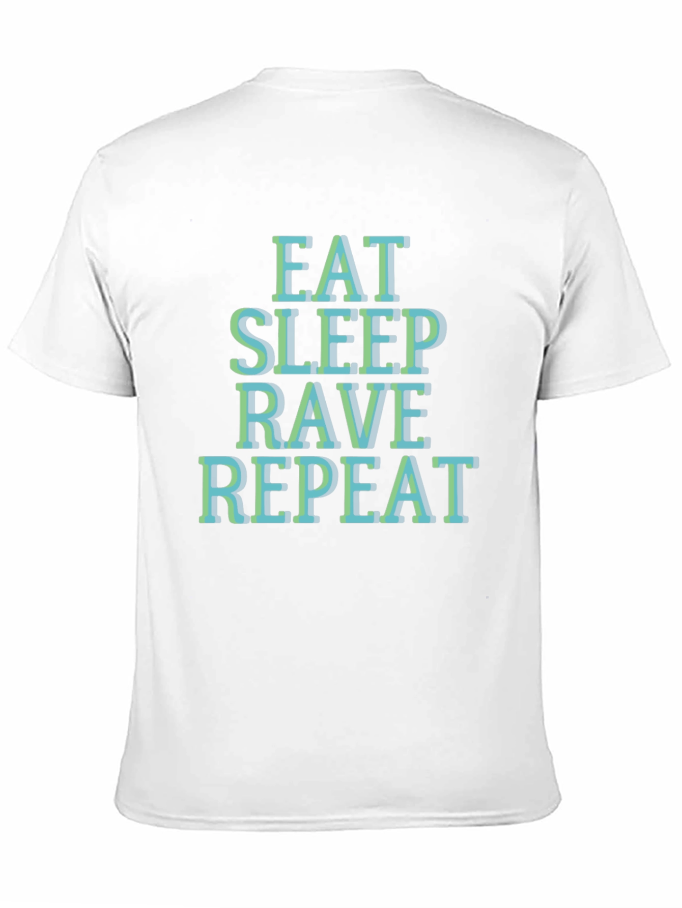 Eat Sleep Rave Repeat T-Shirt - Black Graphic Tee