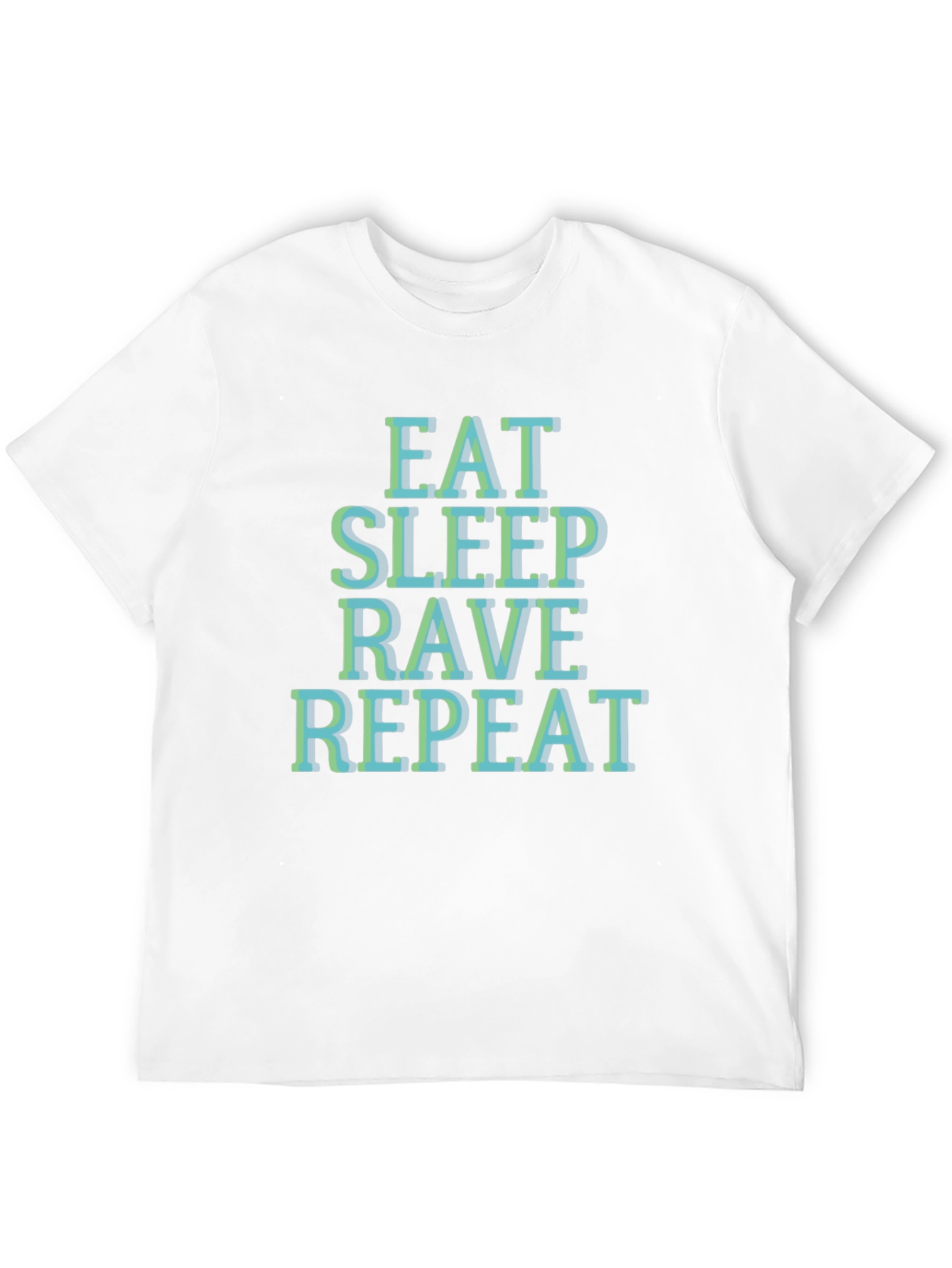 Eat Sleep Rave Repeat T-Shirt - Black Graphic Tee