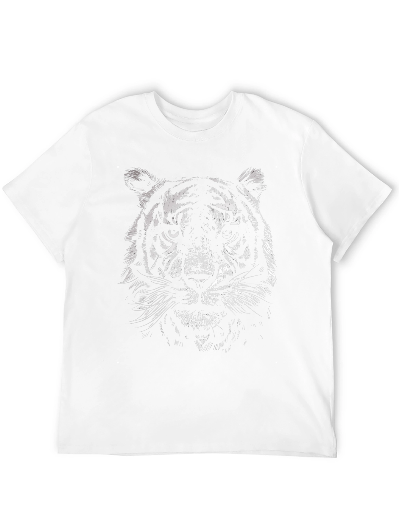 Tiger Graphic T-Shirt - Black Cotton Tee