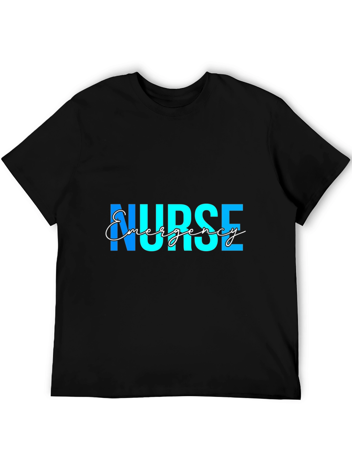 Emergency Nurse T-Shirt - Black Graphic Tee