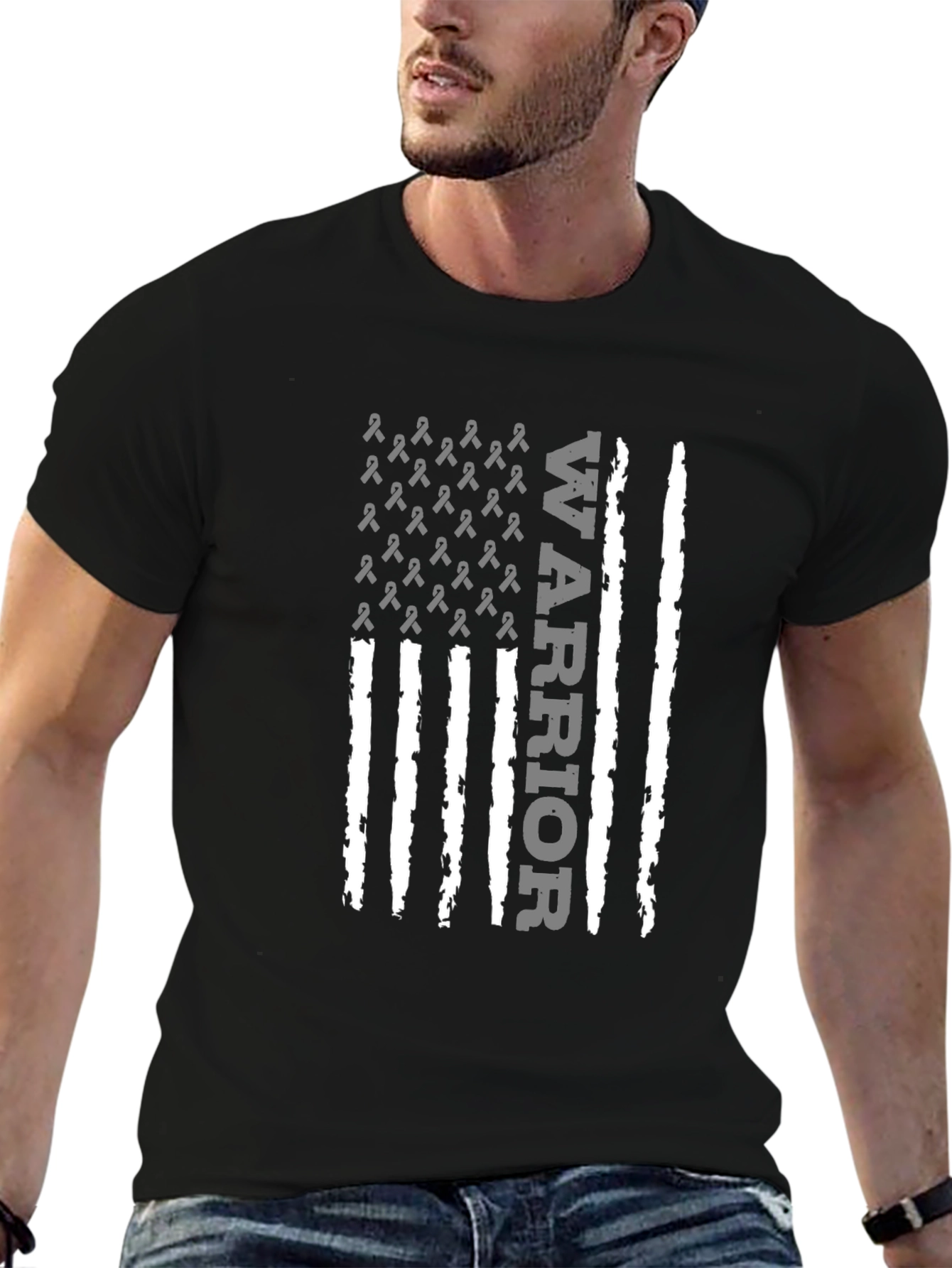 Warrior Ribbon Flag T-Shirt