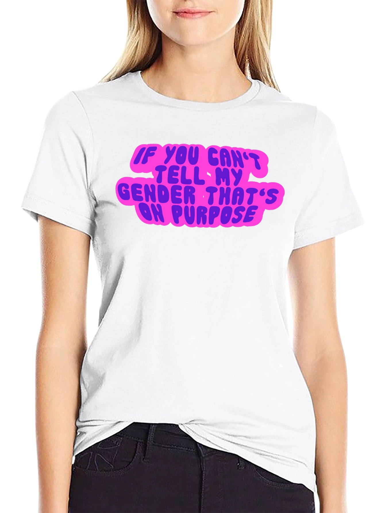 Gender Neutral Statement Tee - Black