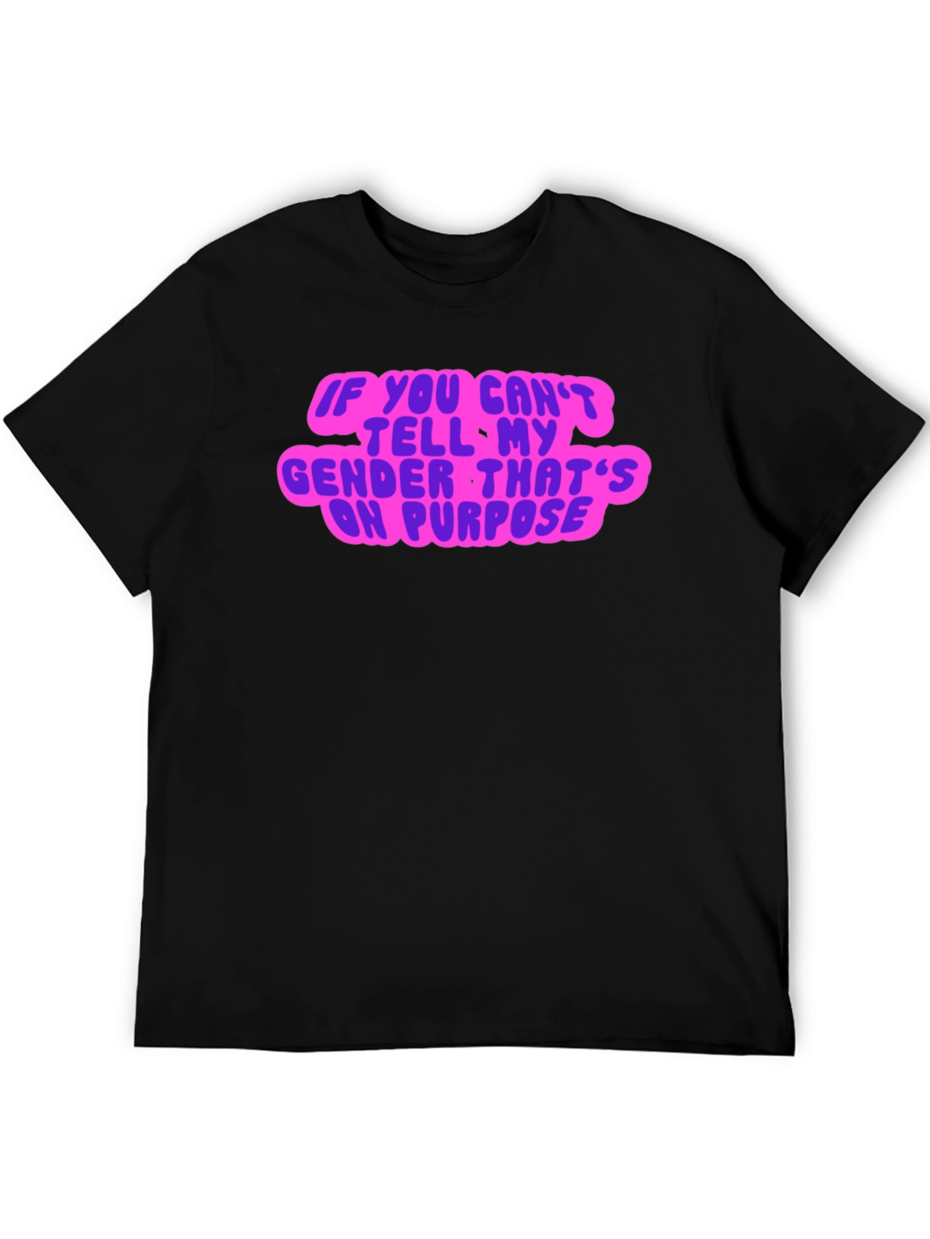 Gender Neutral Statement Tee - Black