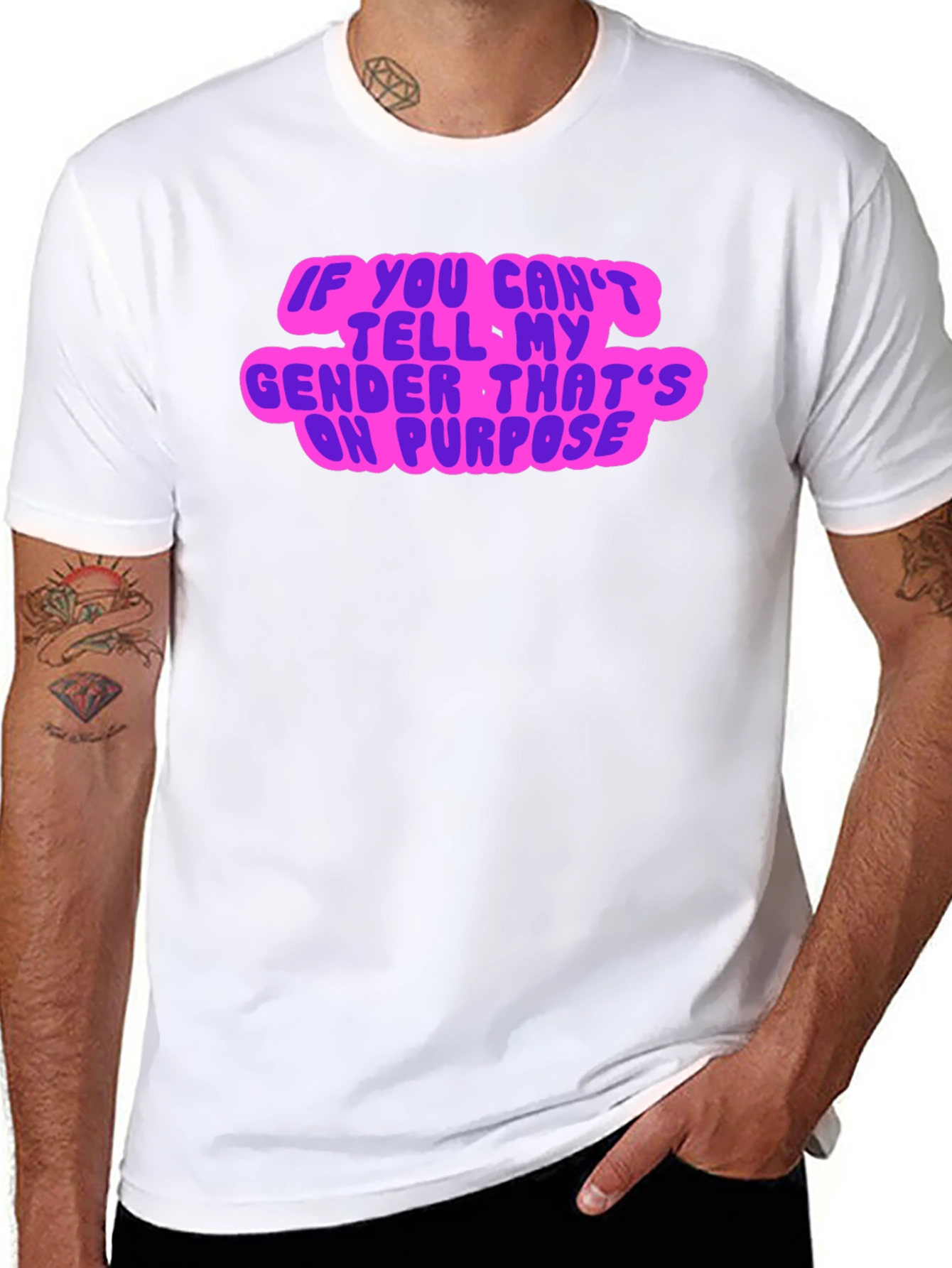 Gender Neutral Statement Tee - Black