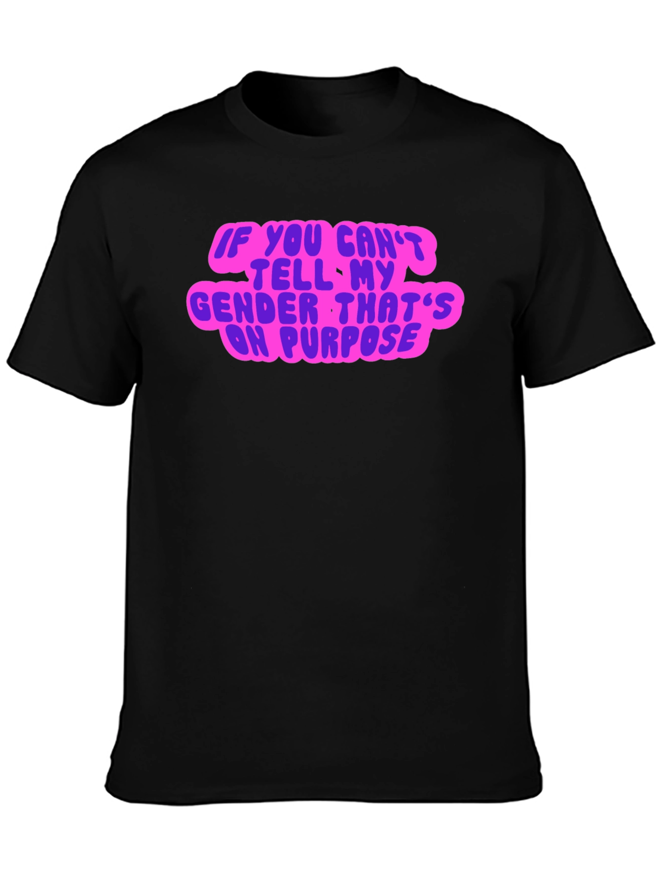 Gender Neutral Statement Tee - Black