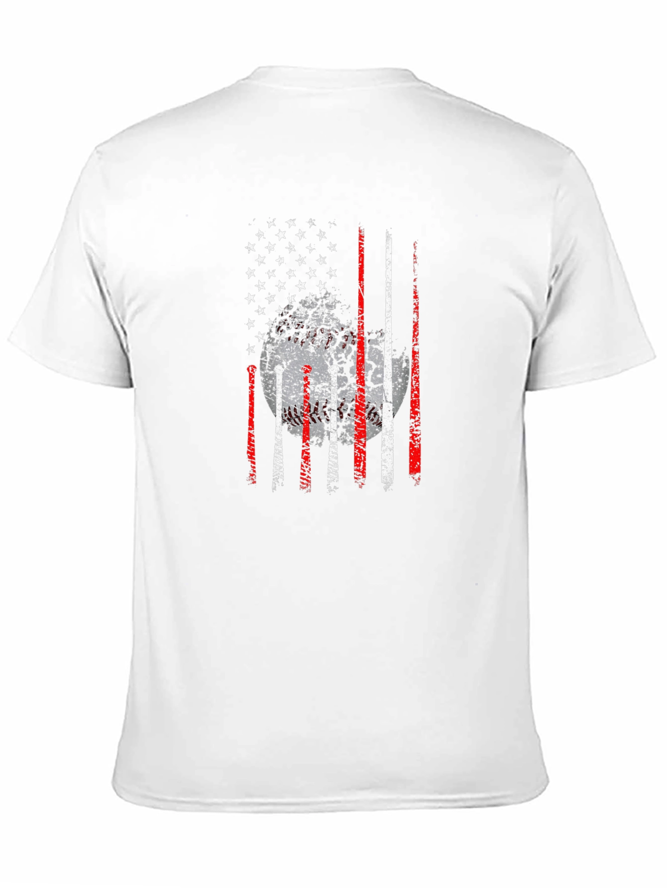 Baseball American Flag Graphic Tee