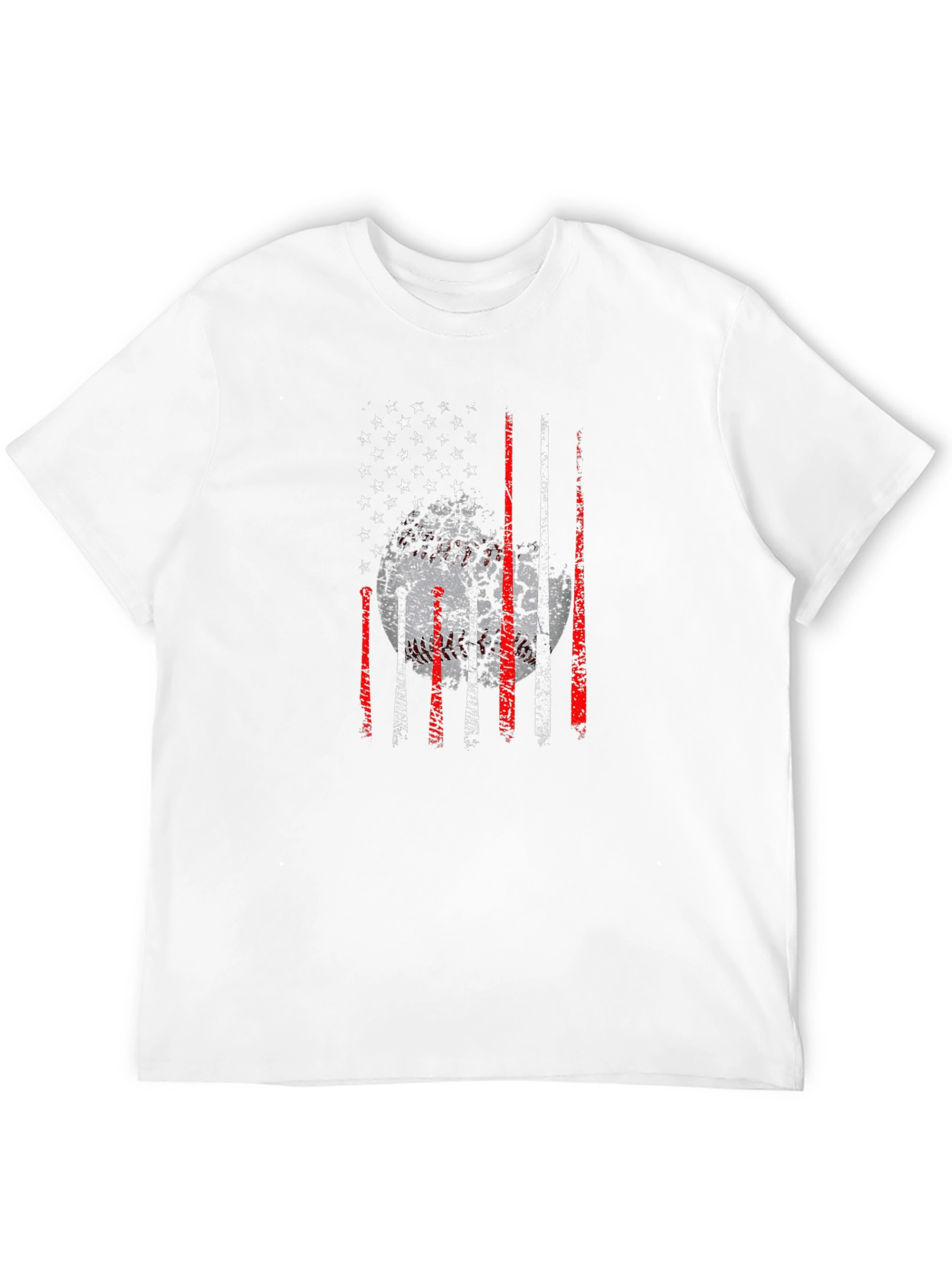 Baseball American Flag Graphic Tee