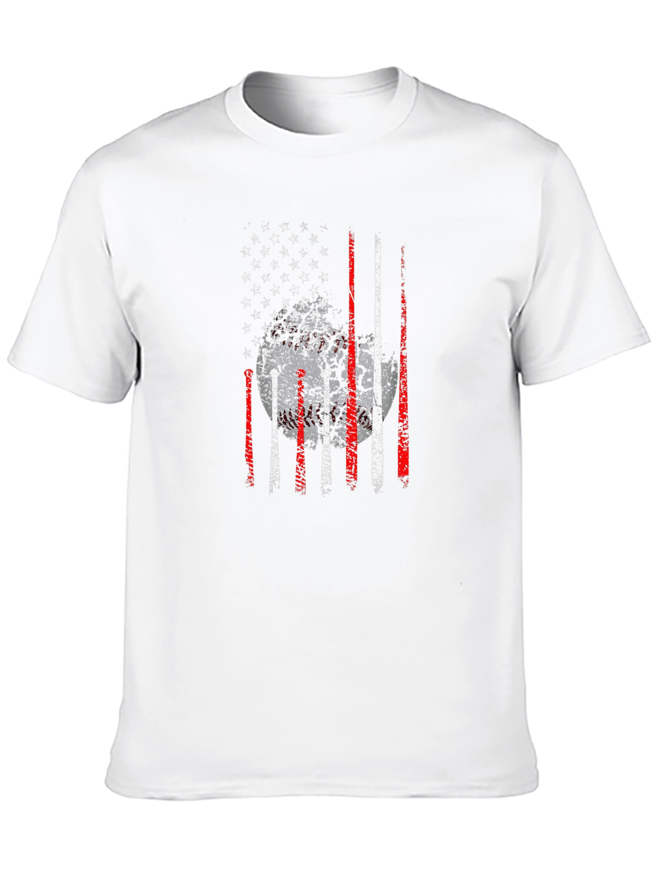 Baseball American Flag Graphic Tee