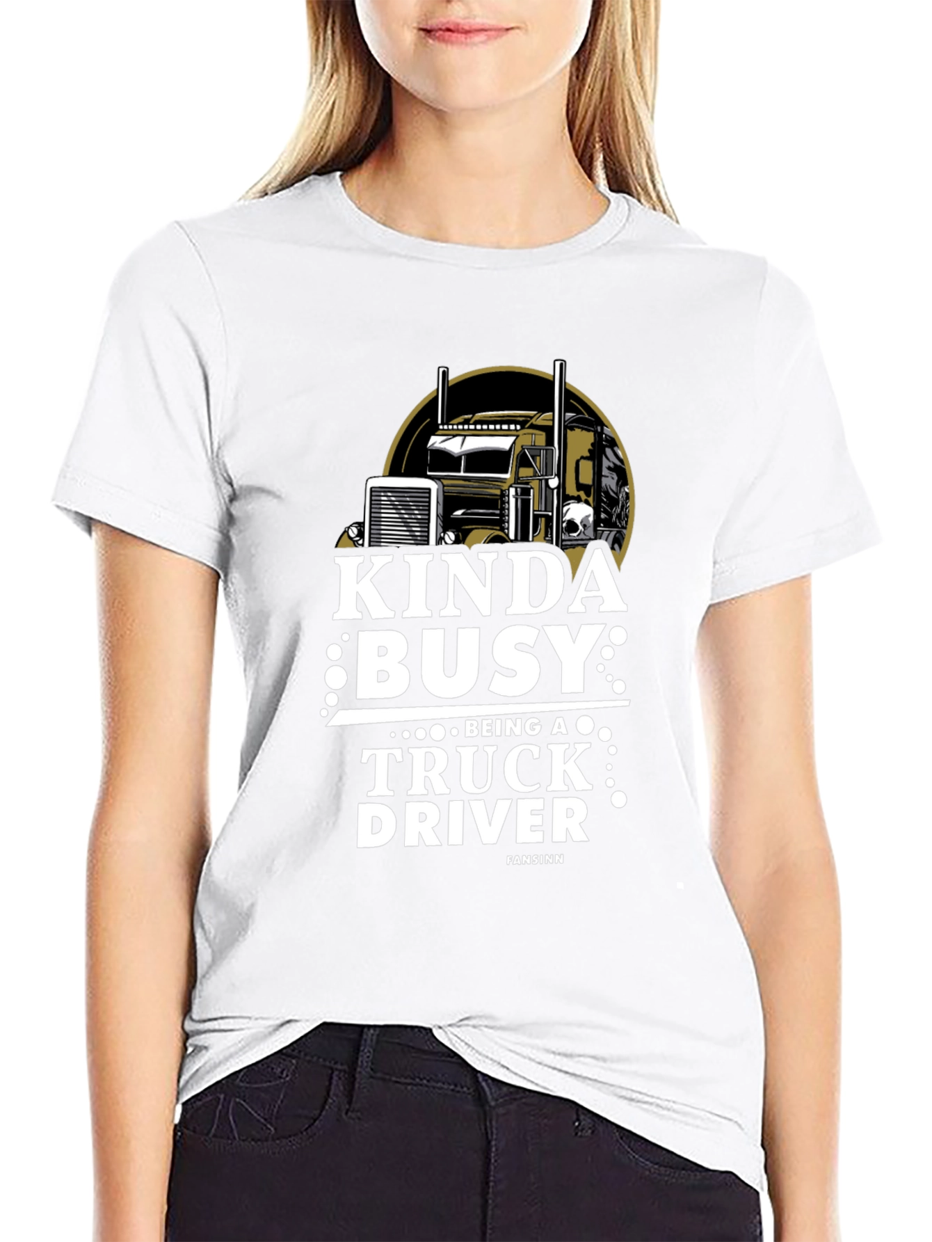 Kinda Busy Truck Driver Graphic T-Shirt